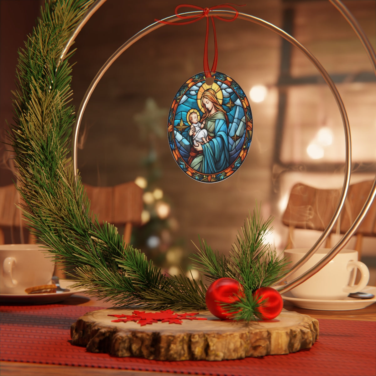 Christmas Ornament - Mary and Baby Jesus