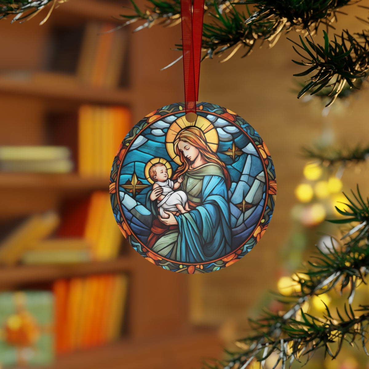 Orthodox Catholic Stained Glass Ornament and Keychain