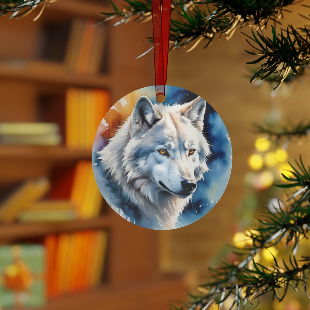 White Wolf Plaque Gift