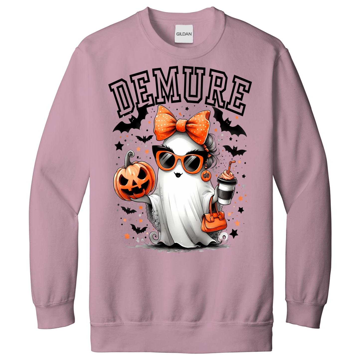 Very Demure Very Cutesy Halloween Ghost Sweatshirt