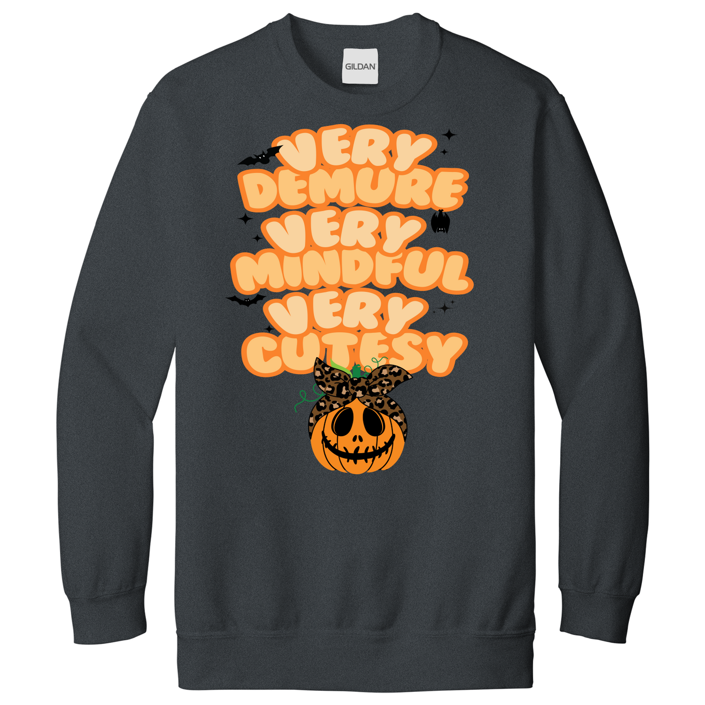 Very Demure Very Mindful Very Cutesy Pumpkin Sweatshirt