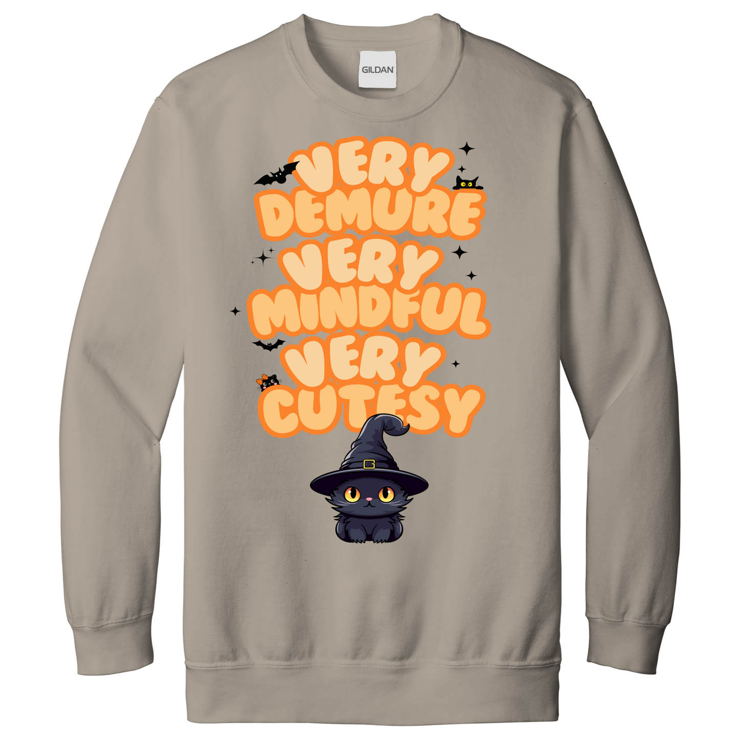 Very Demure Very Mindful Very Cutesy Cat Sweatshirt