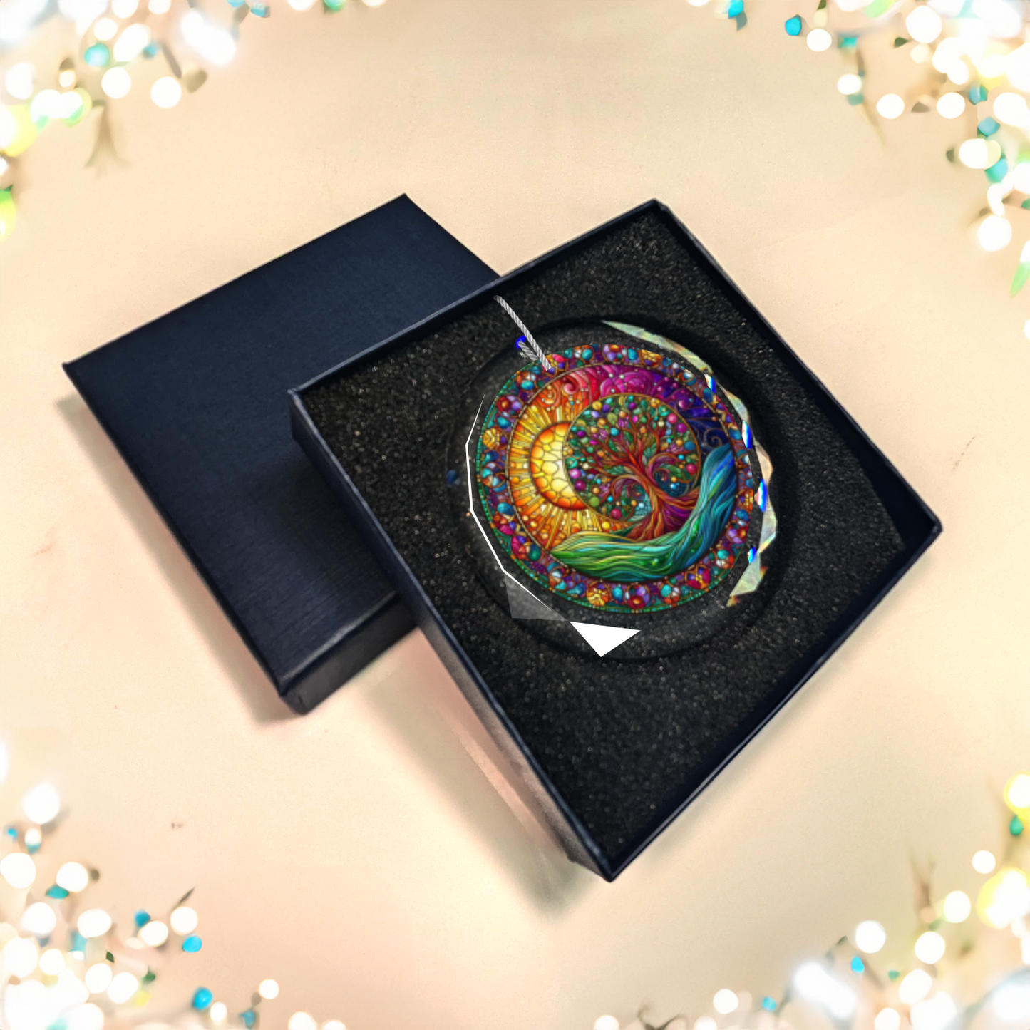 Glass Tree of Life Ornament