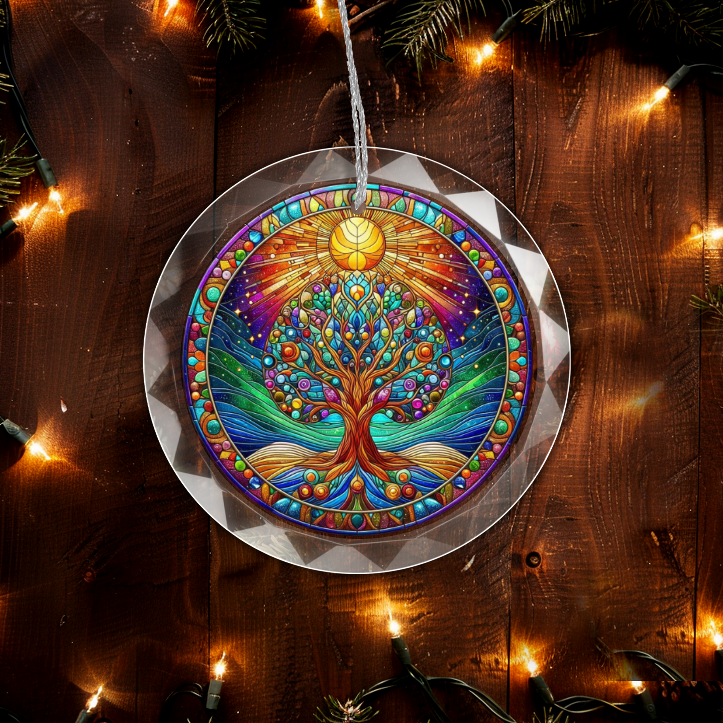 Glass Tree of Life Ornament