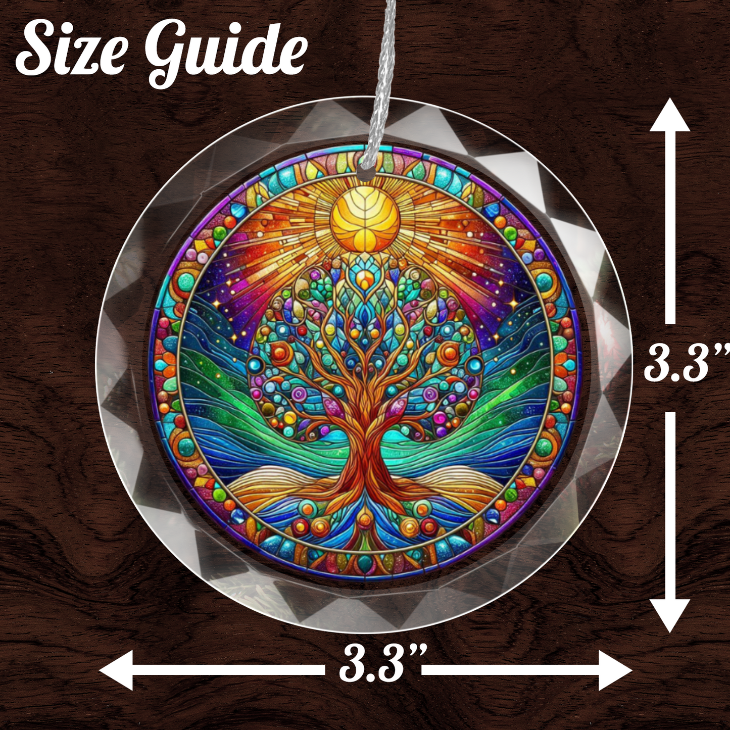 Glass Tree of Life Ornament