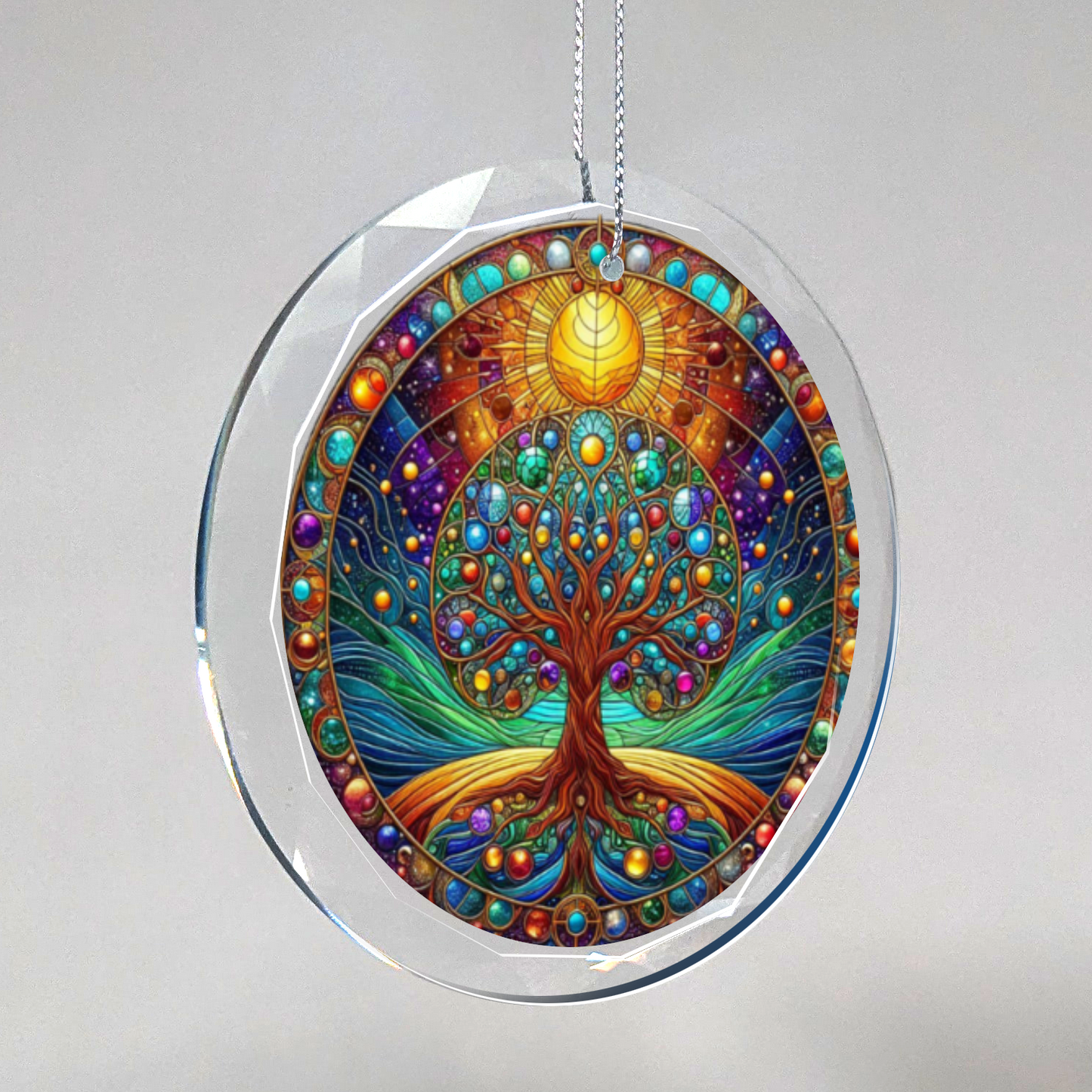 Glass Tree of Life Ornament