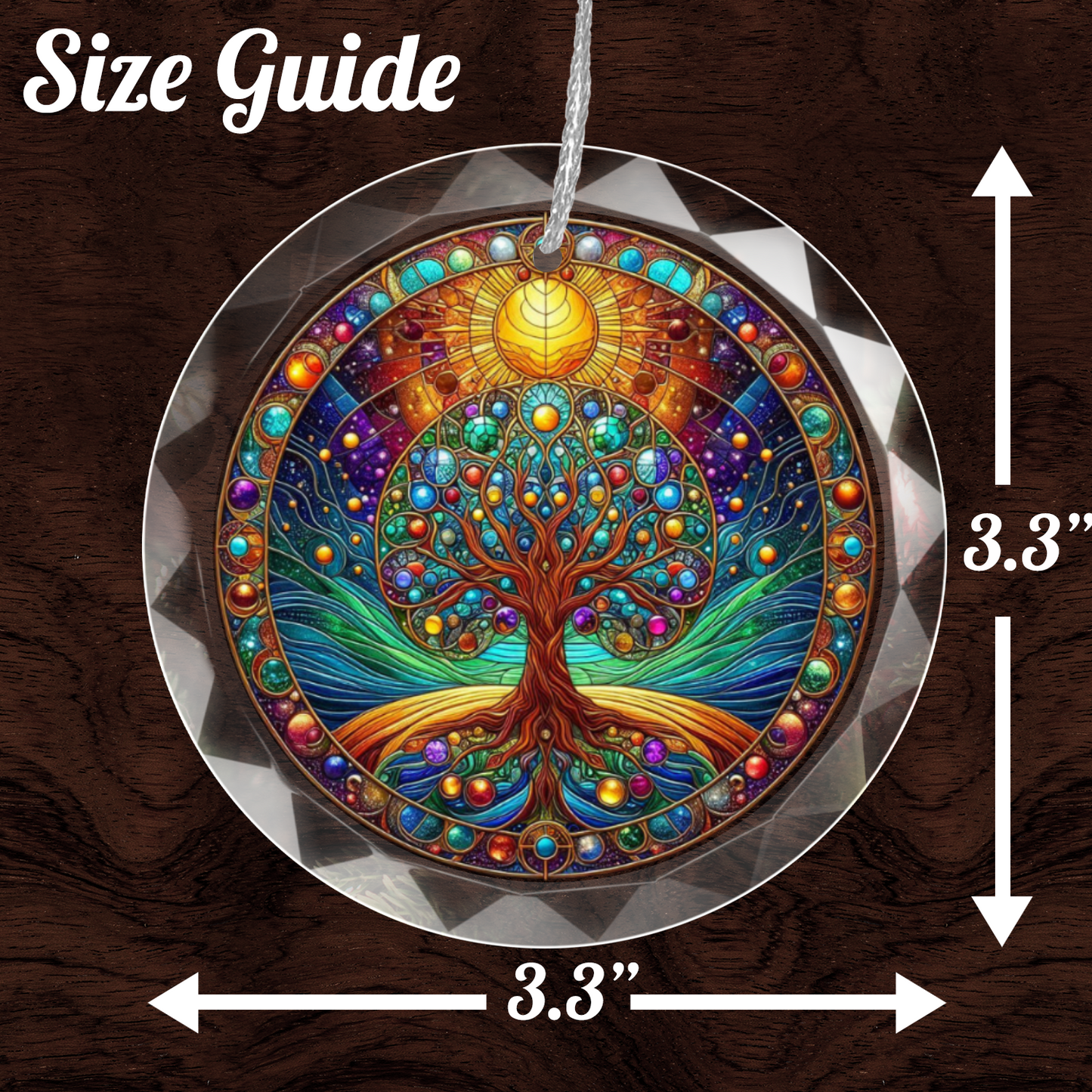 Glass Tree of Life Ornament