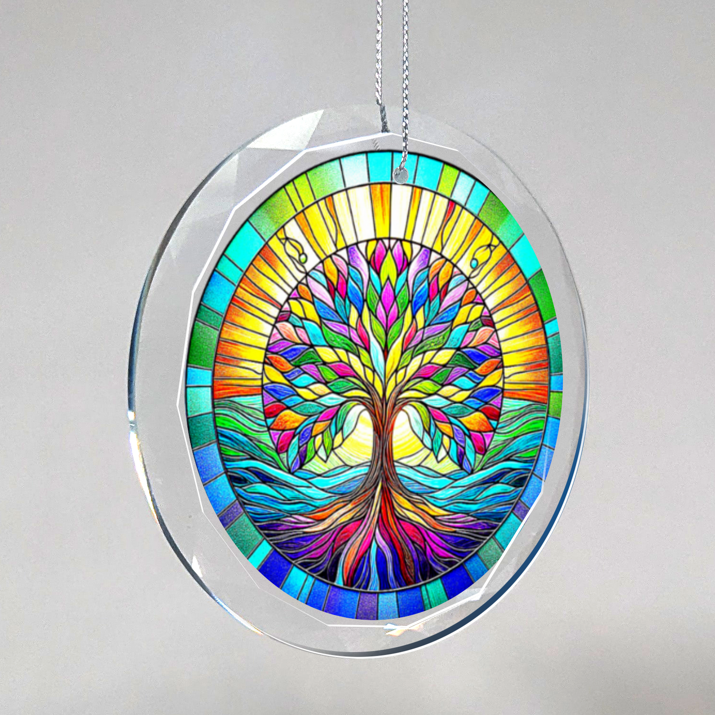 Glass Tree of Life Ornament