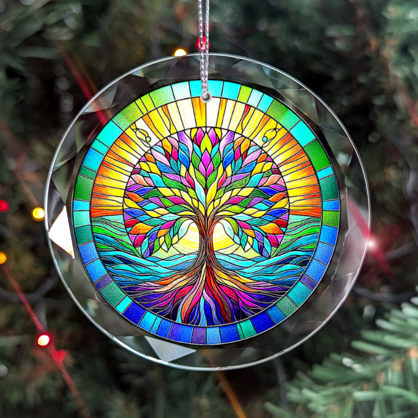 Glass Tree of Life Ornament