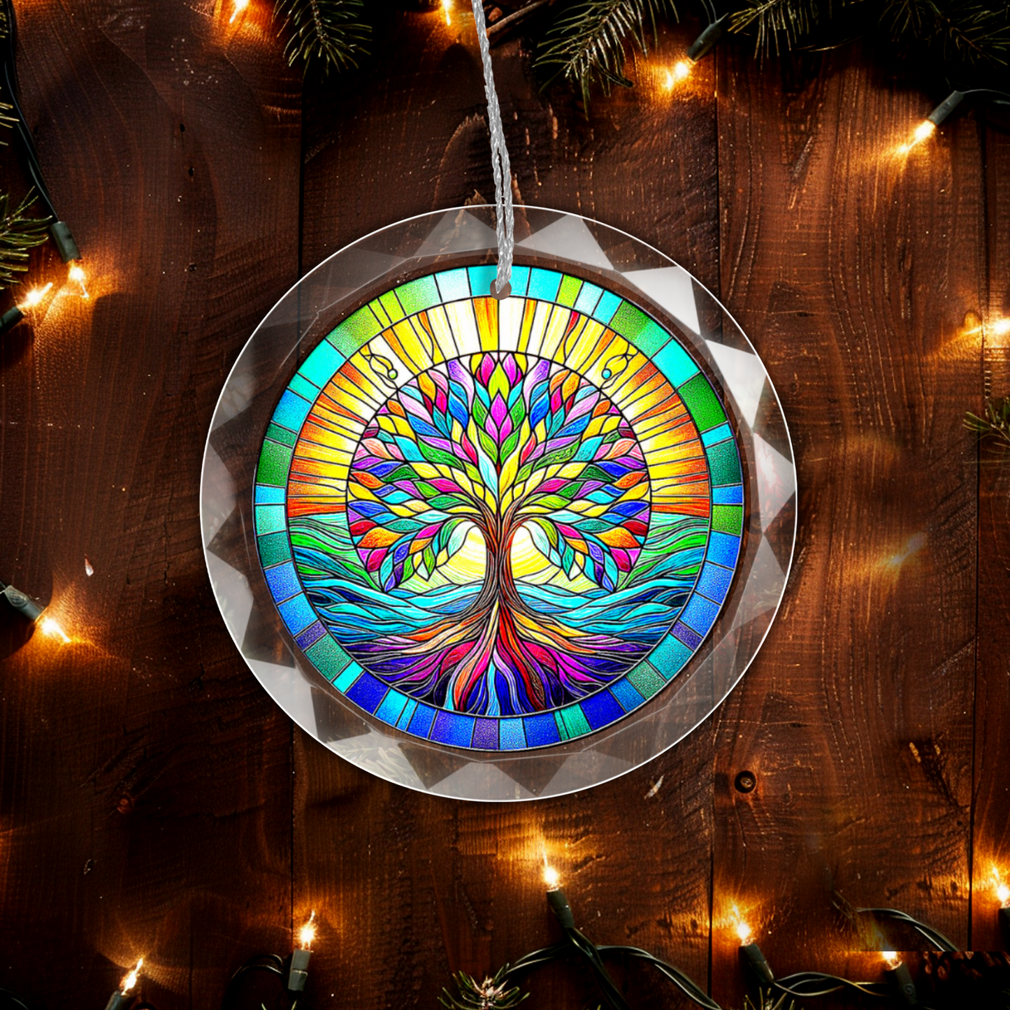 Glass Tree of Life Ornament