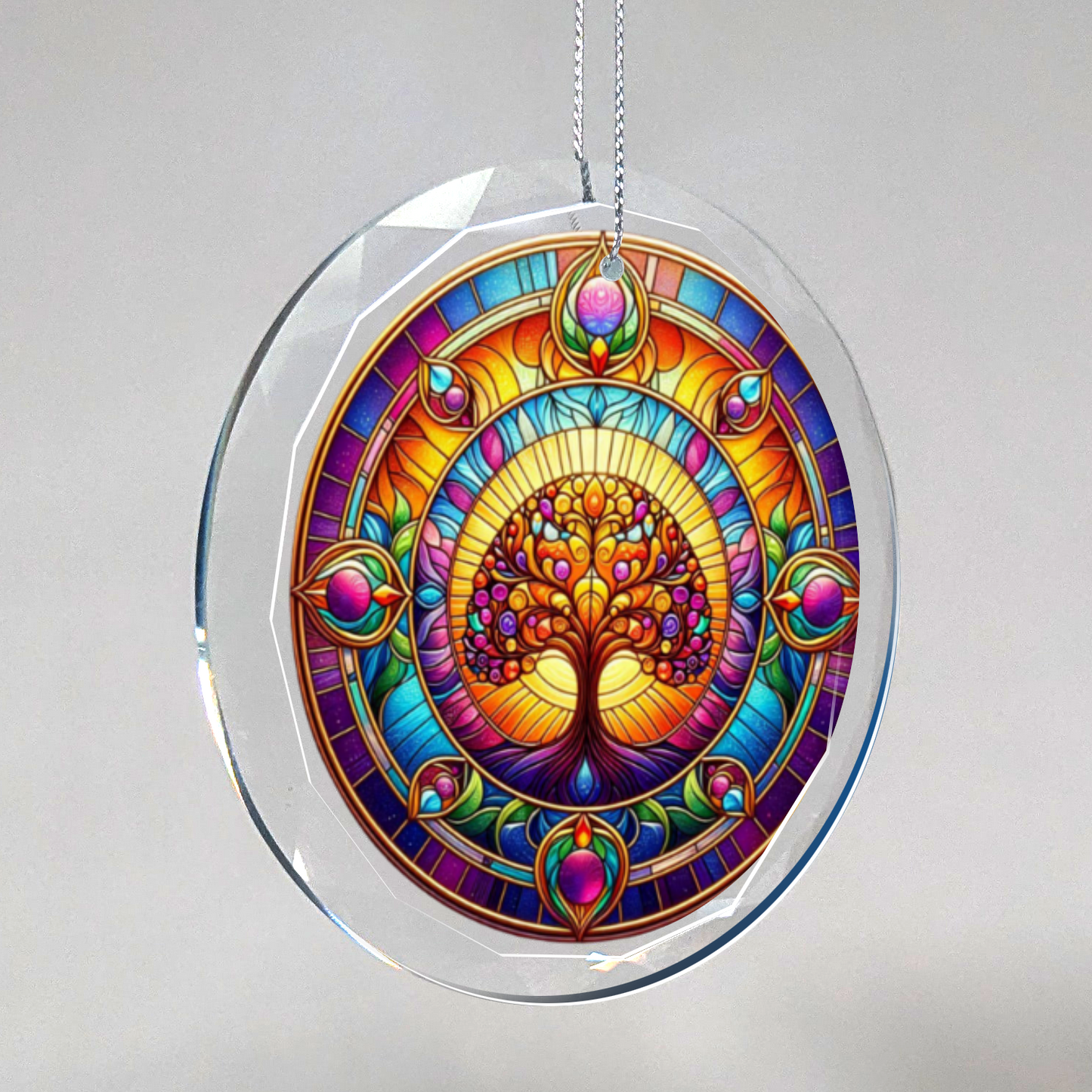 Glass Tree of Life Ornament