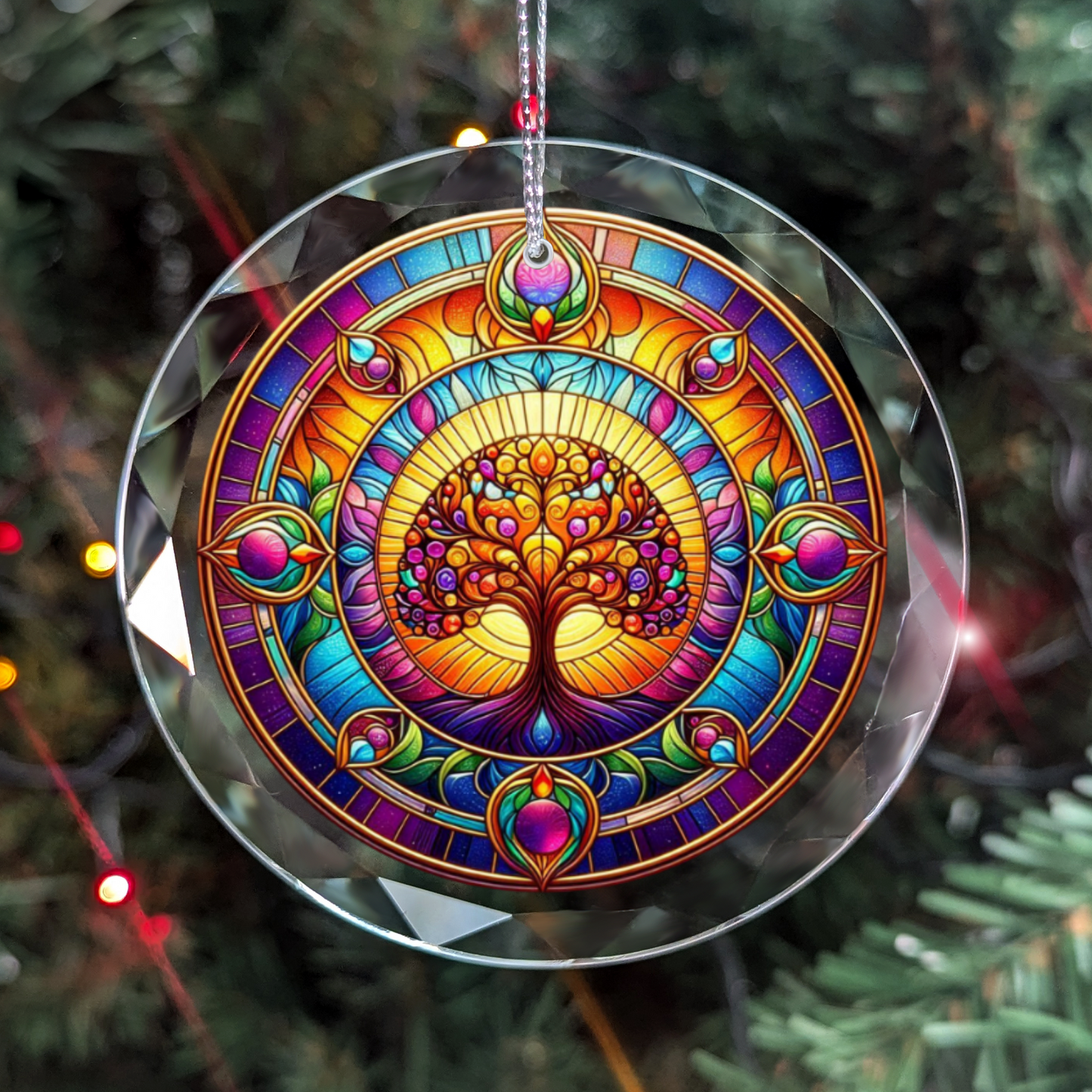 Glass Tree of Life Ornament
