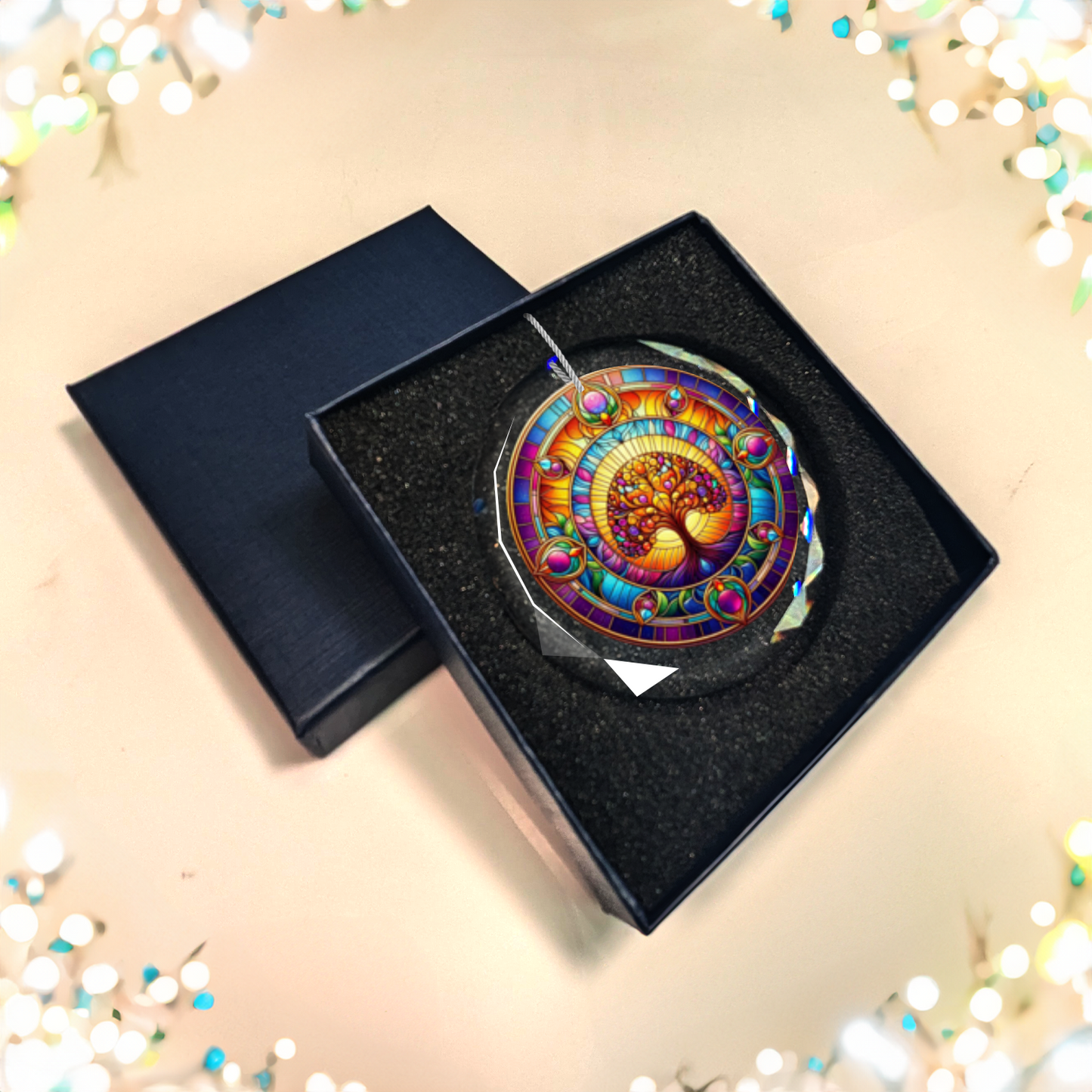 Glass Tree of Life Ornament