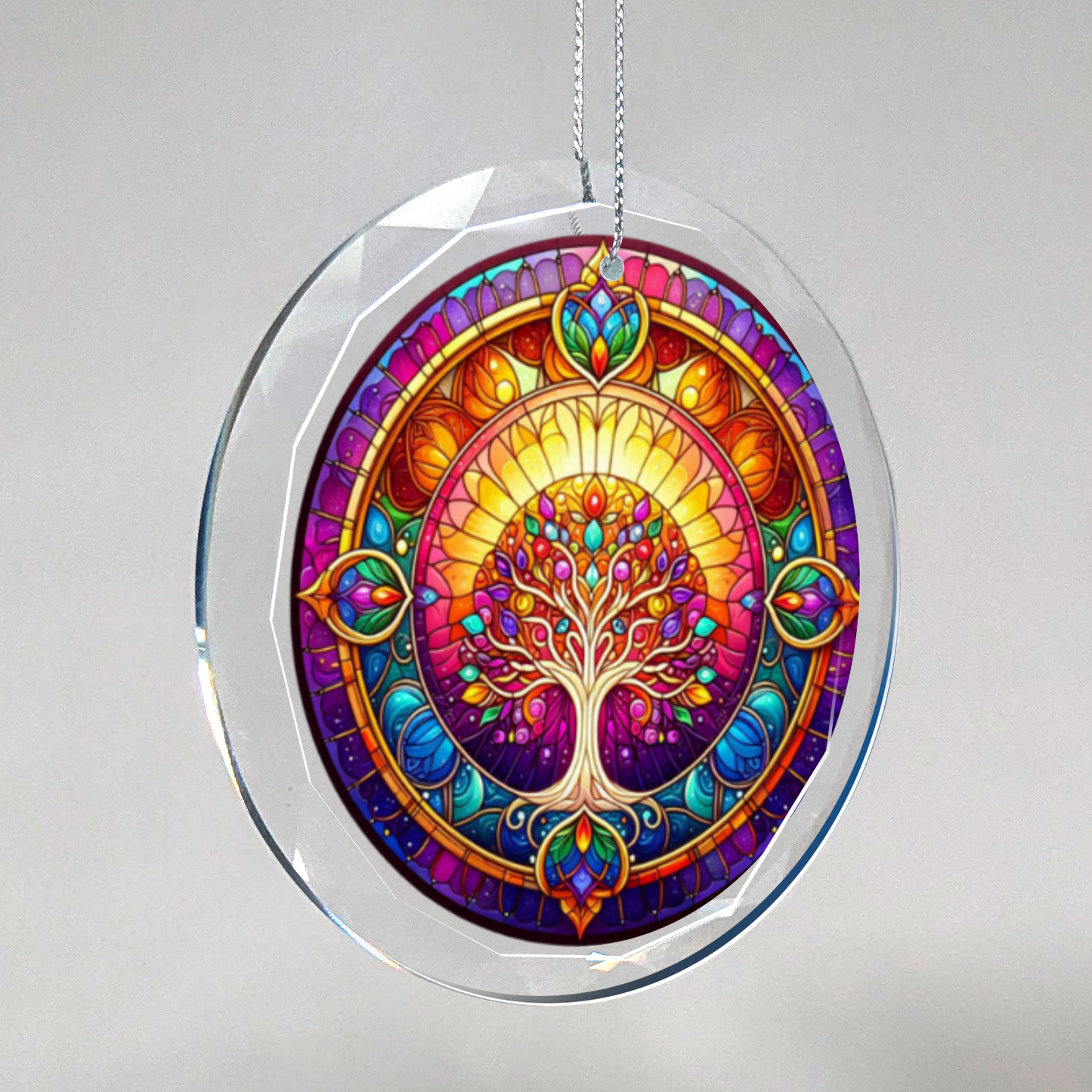 Glass Tree of Life Ornament
