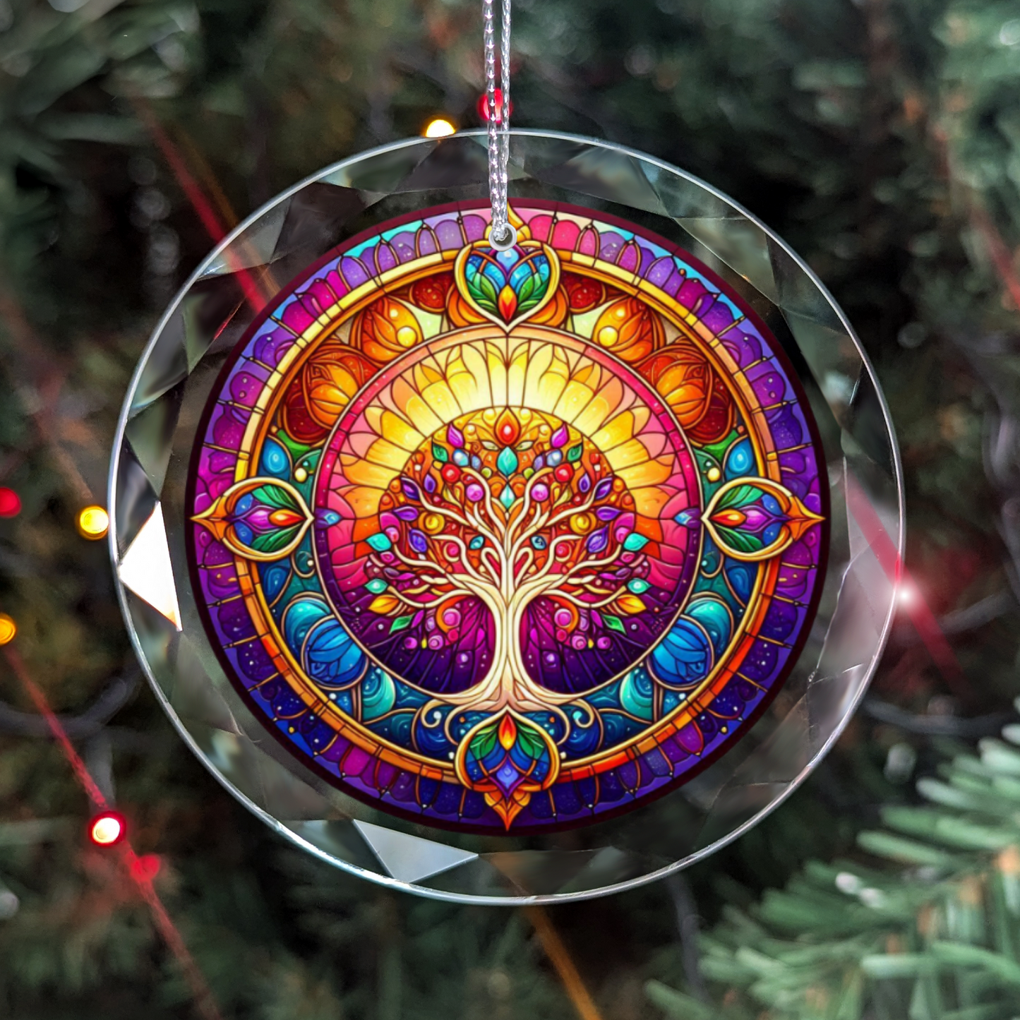 Glass Tree of Life Ornament