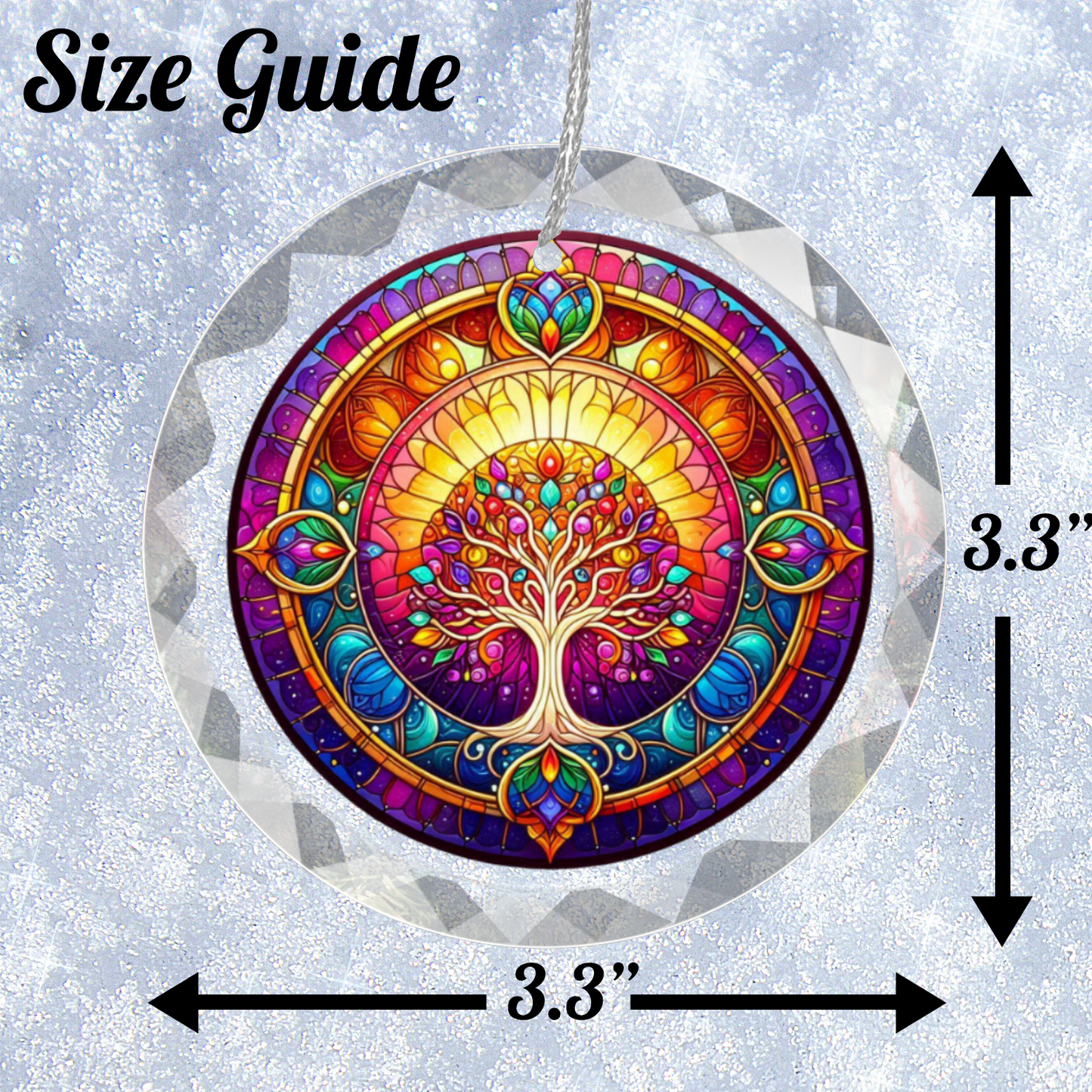 Glass Tree of Life Ornament