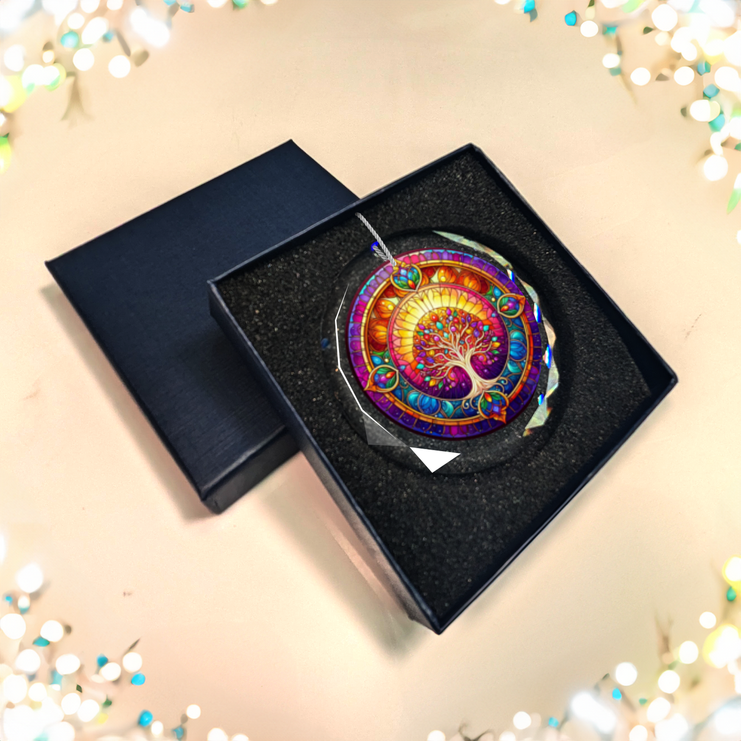 Glass Tree of Life Ornament