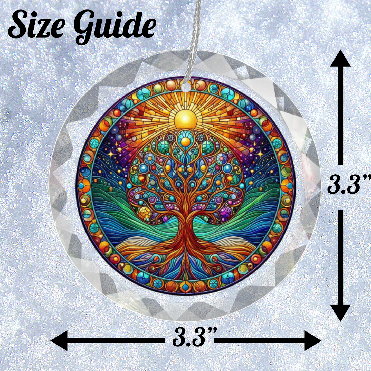 Glass Tree of Life Ornament