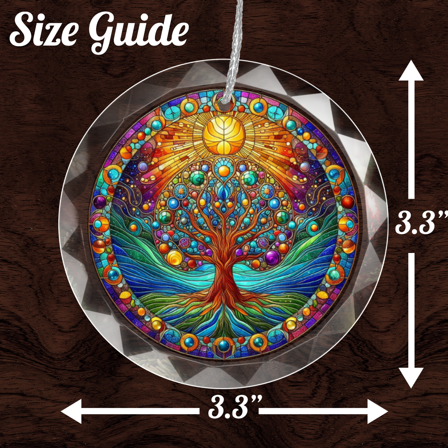 Glass Tree of Life Ornament