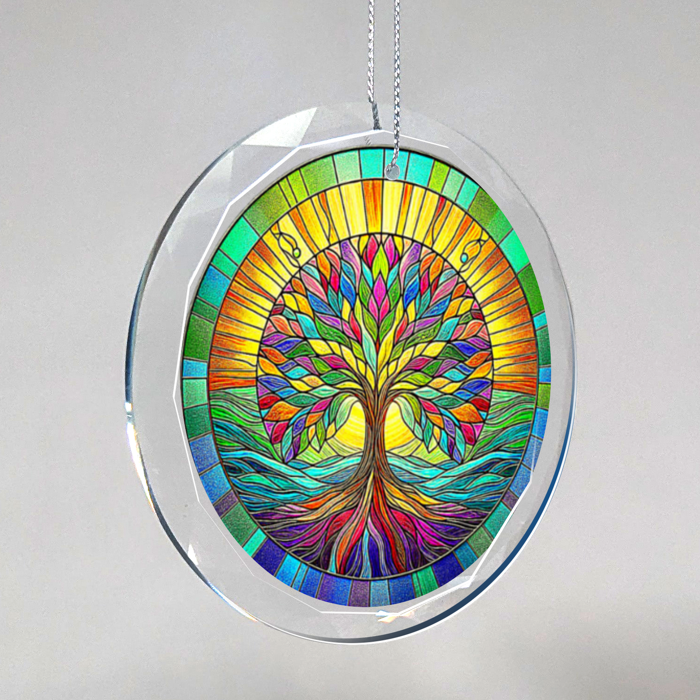 Glass Tree of Life Ornament