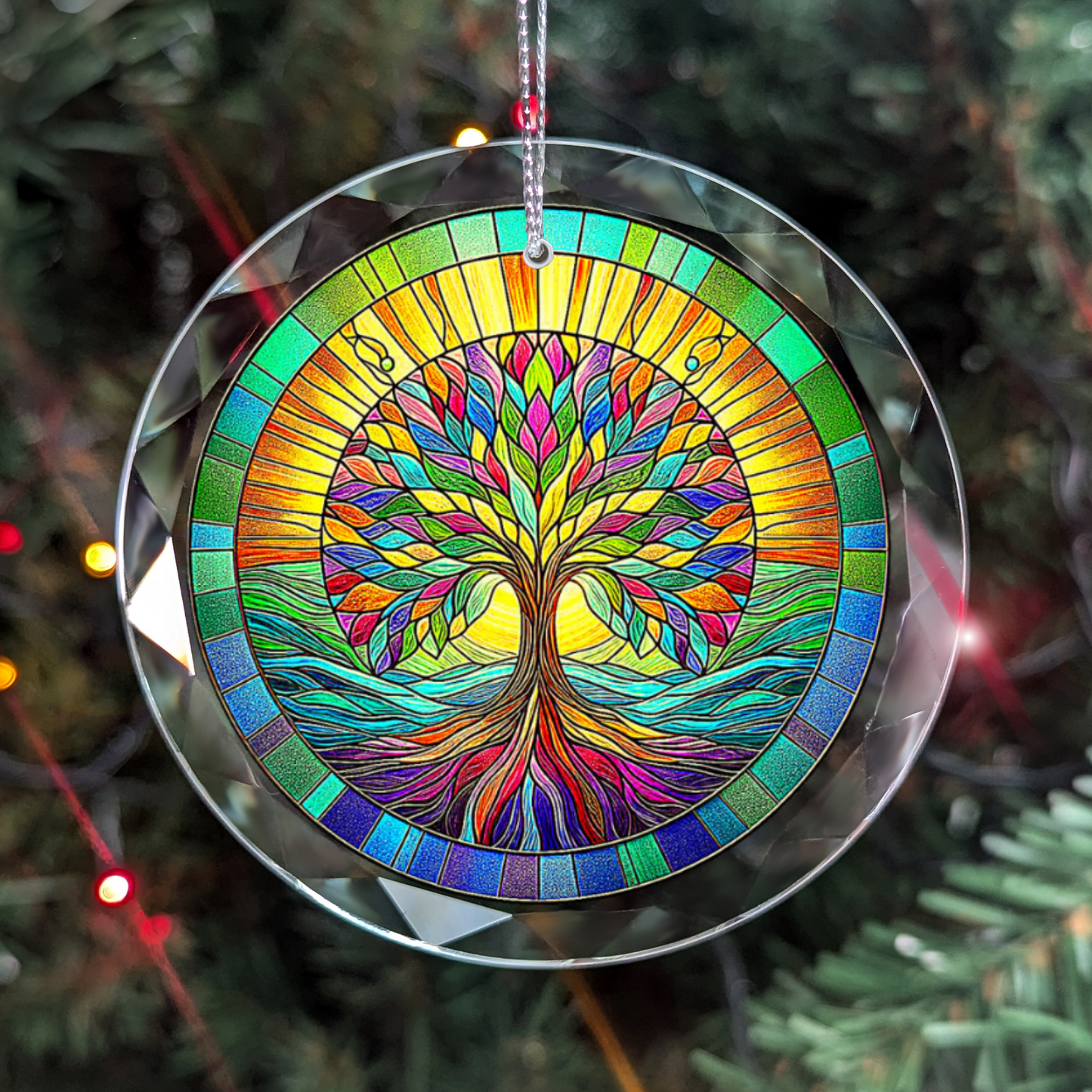 Glass Tree of Life Ornament