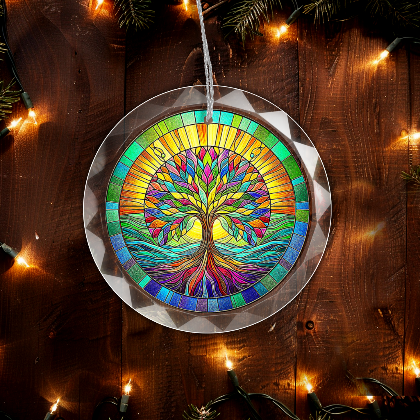 Glass Tree of Life Ornament