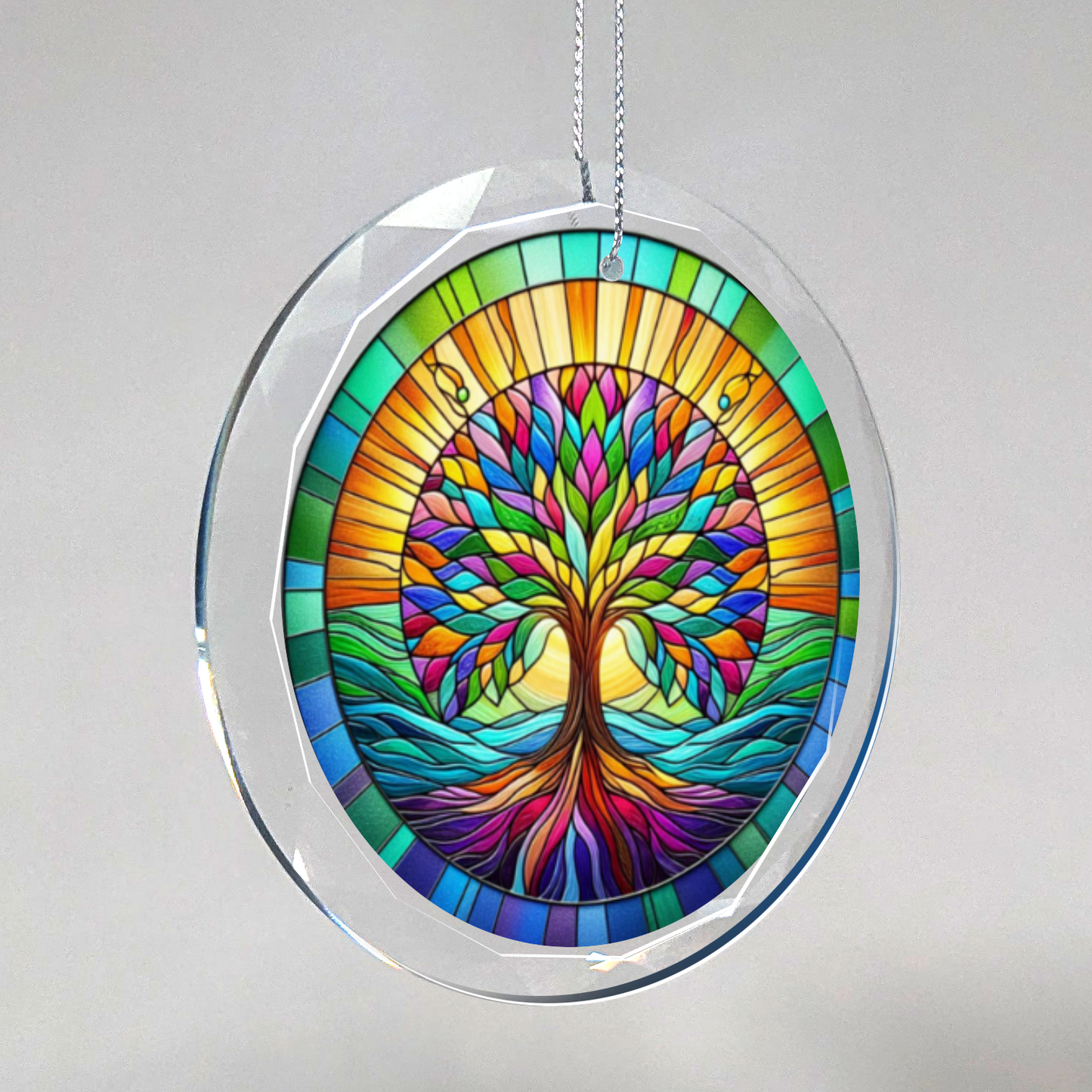 Glass Tree of Life Ornament