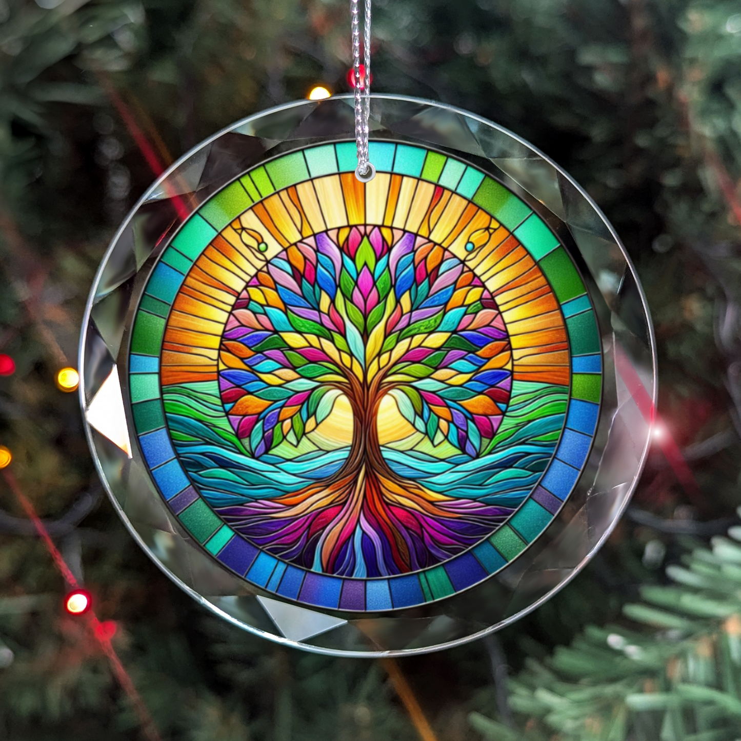 Glass Tree of Life Ornament
