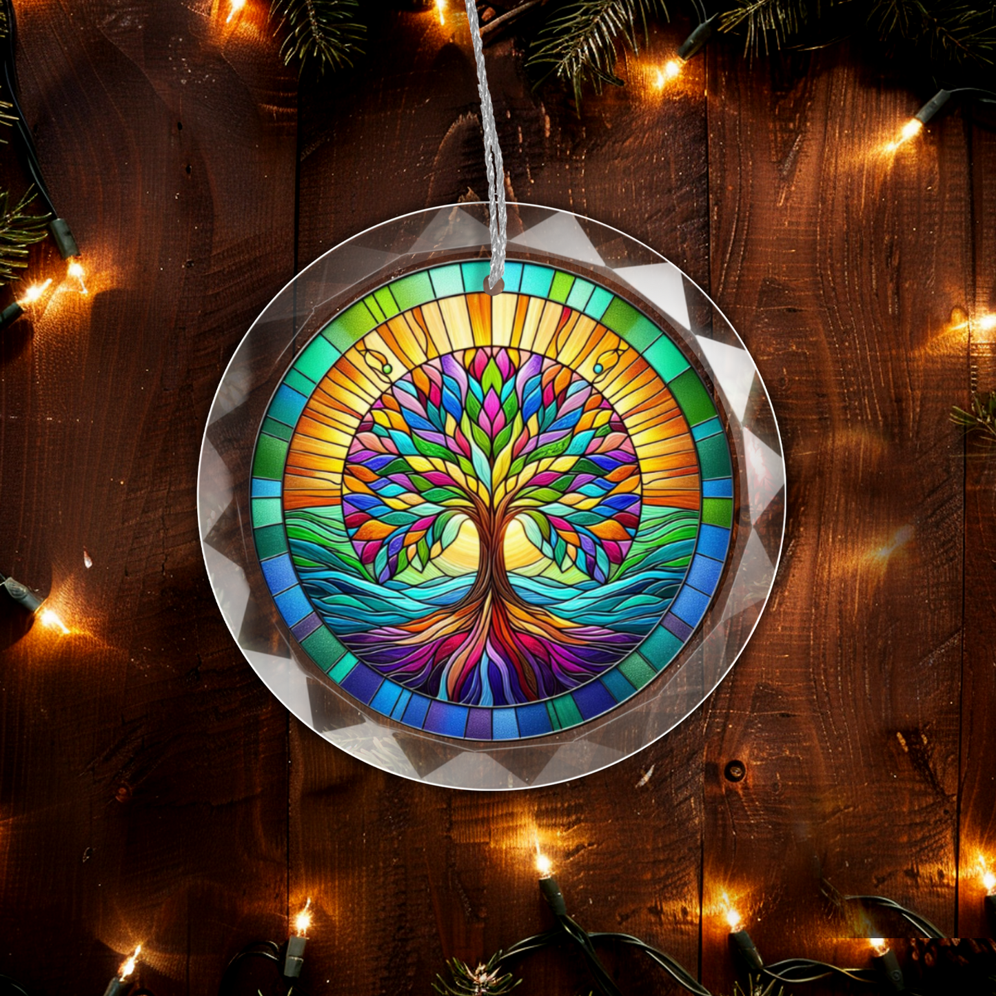 Glass Tree of Life Ornament