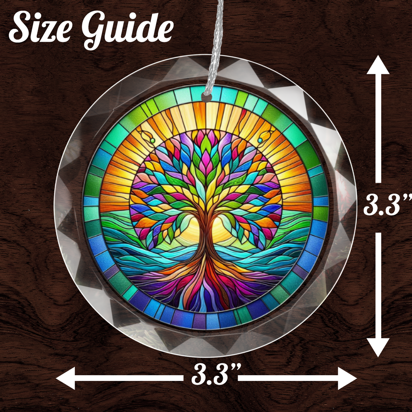 Glass Tree of Life Ornament