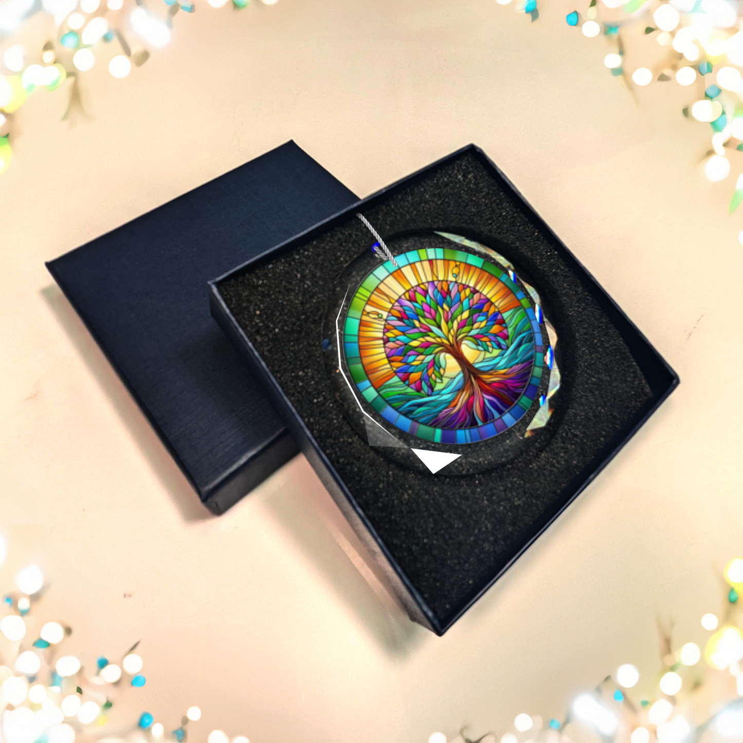 Glass Tree of Life Ornament