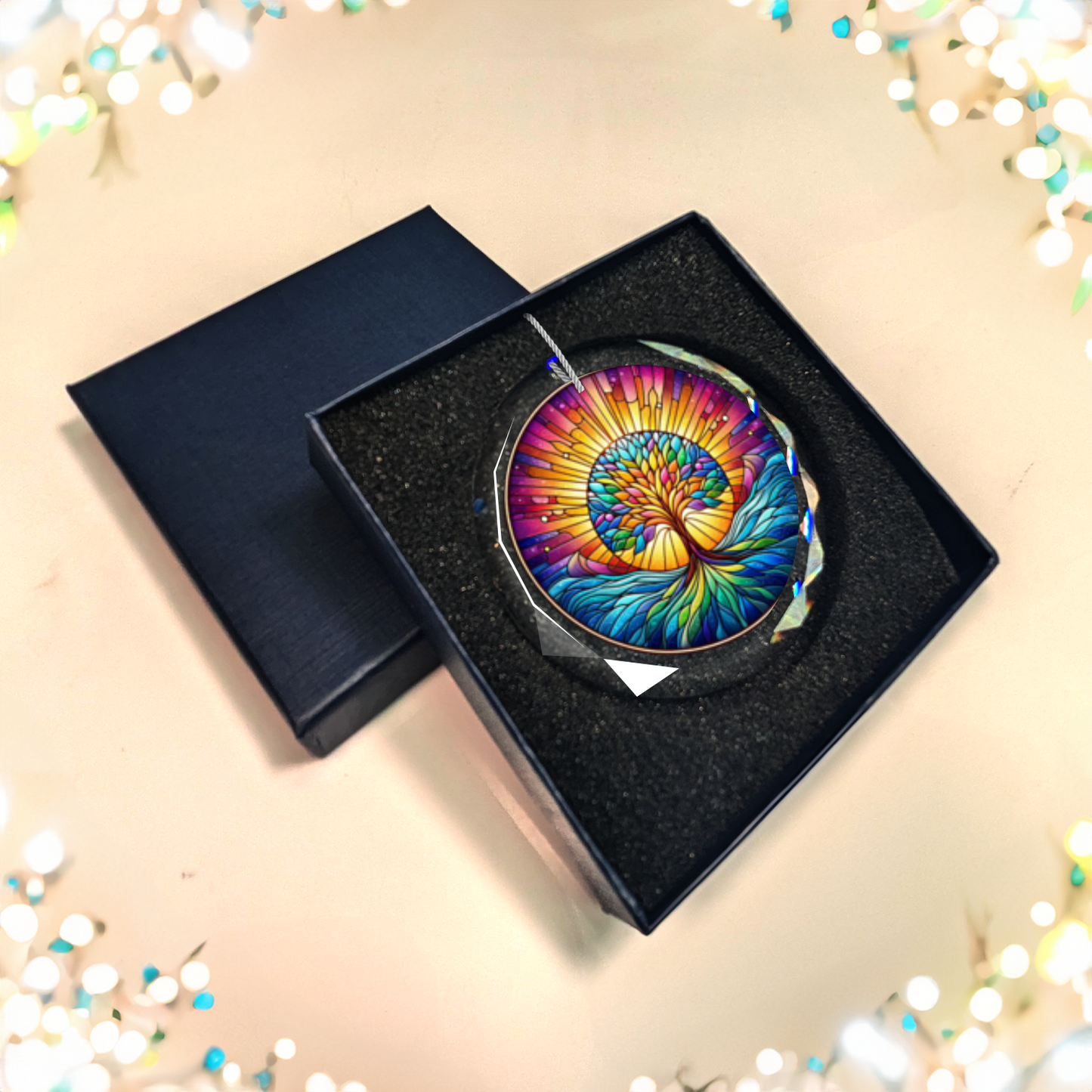 Glass Tree of Life Ornament