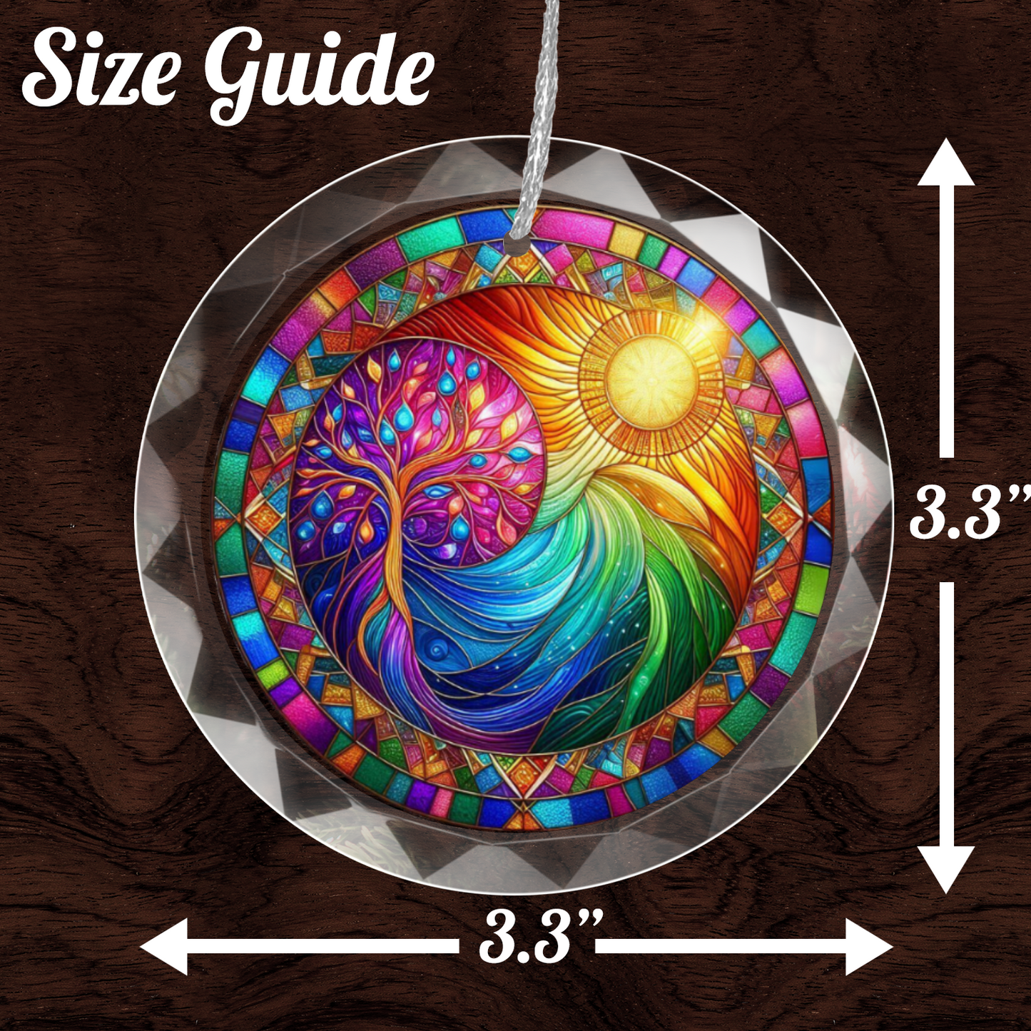 Glass Tree of Life Ornament