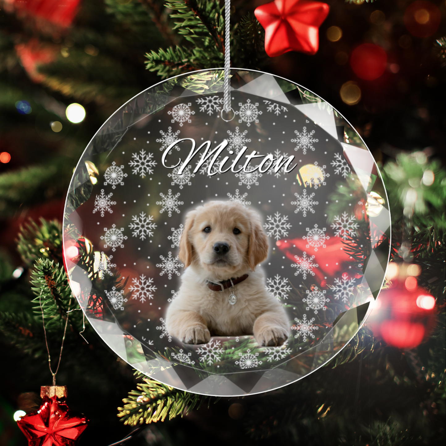 Personalized Puppy Picture Ornament