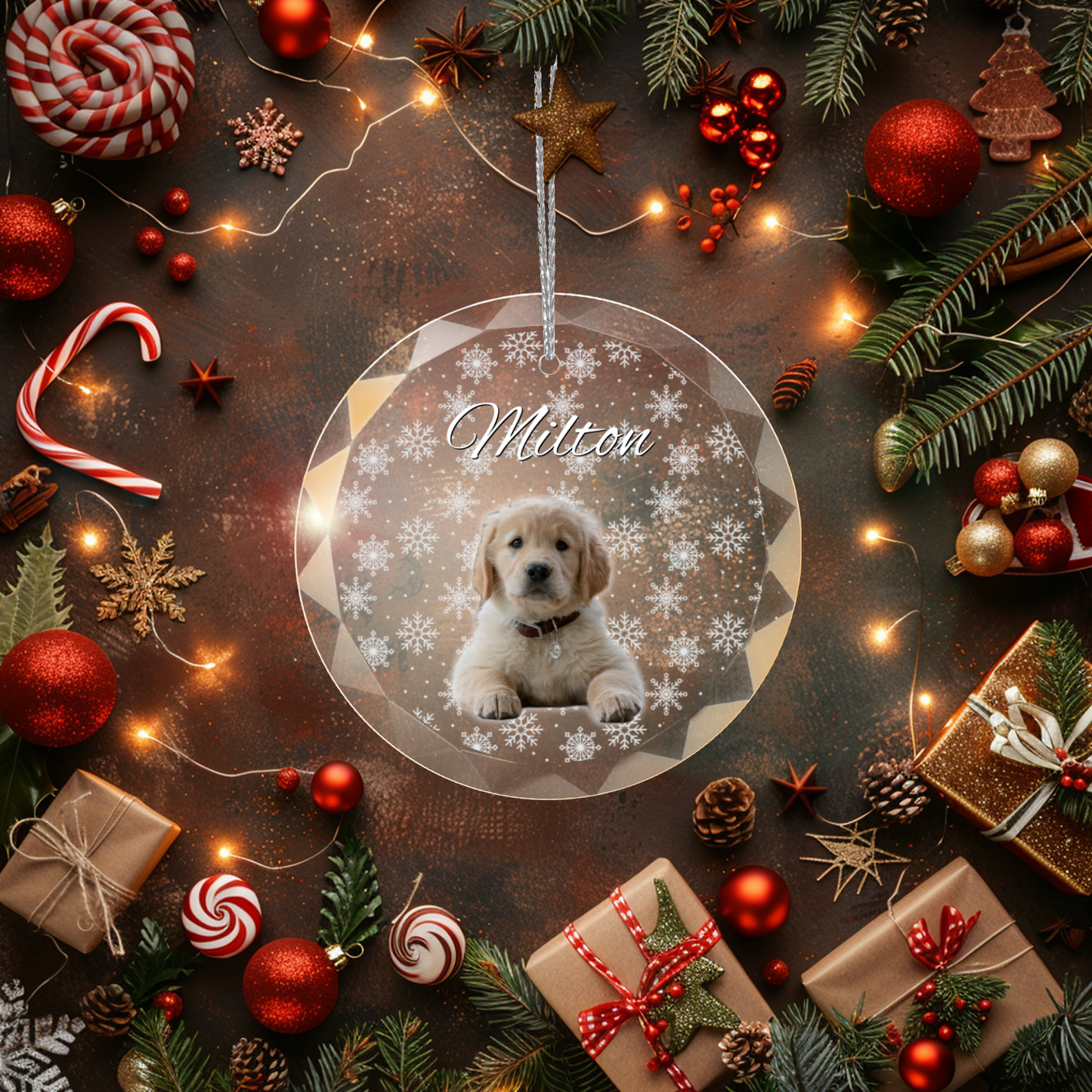 Personalized Puppy Picture Ornament