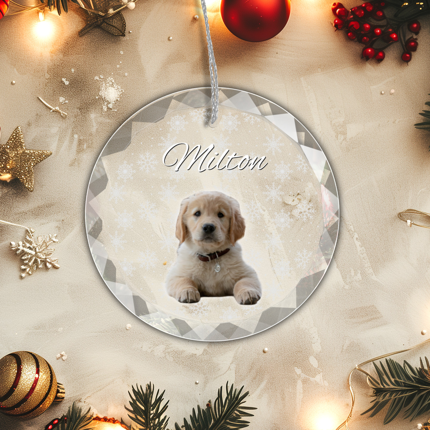 Personalized Puppy Picture Ornament