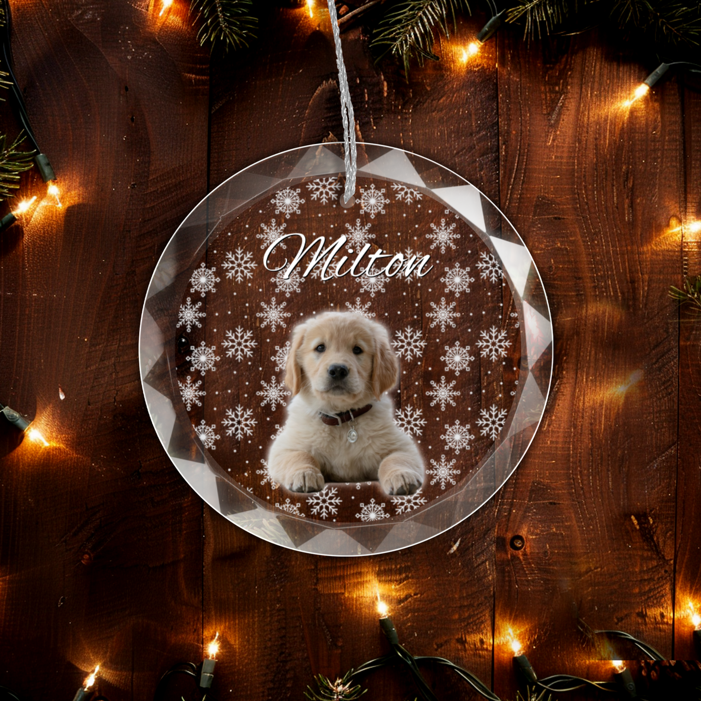 Personalized Puppy Picture Ornament