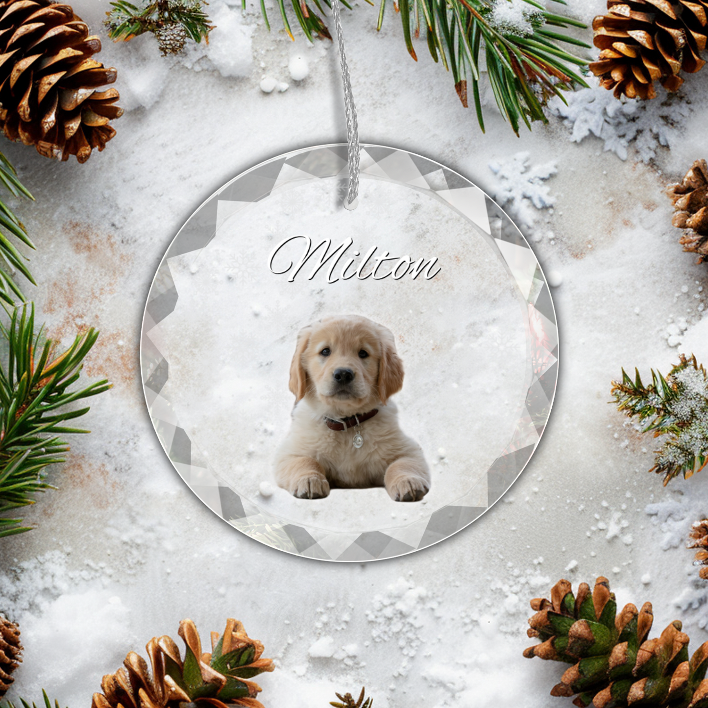 Personalized Puppy Picture Ornament