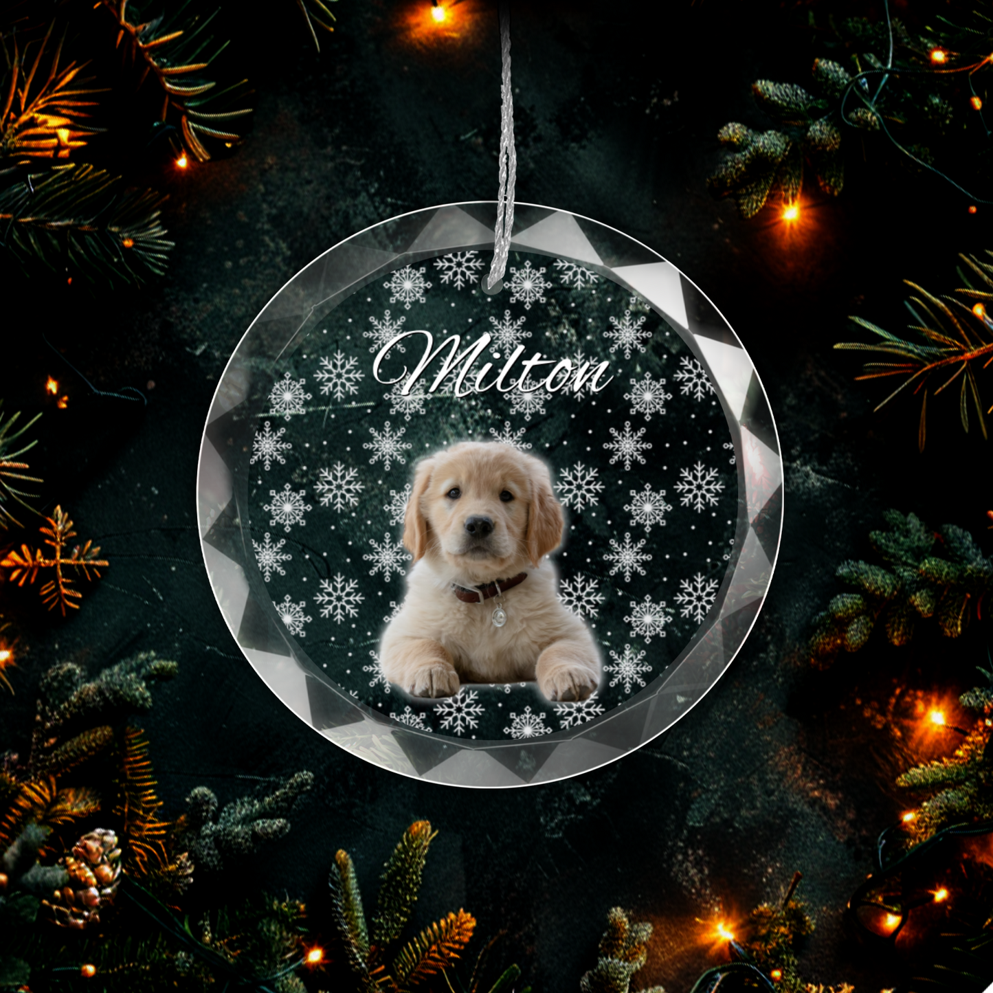 Personalized Puppy Picture Ornament