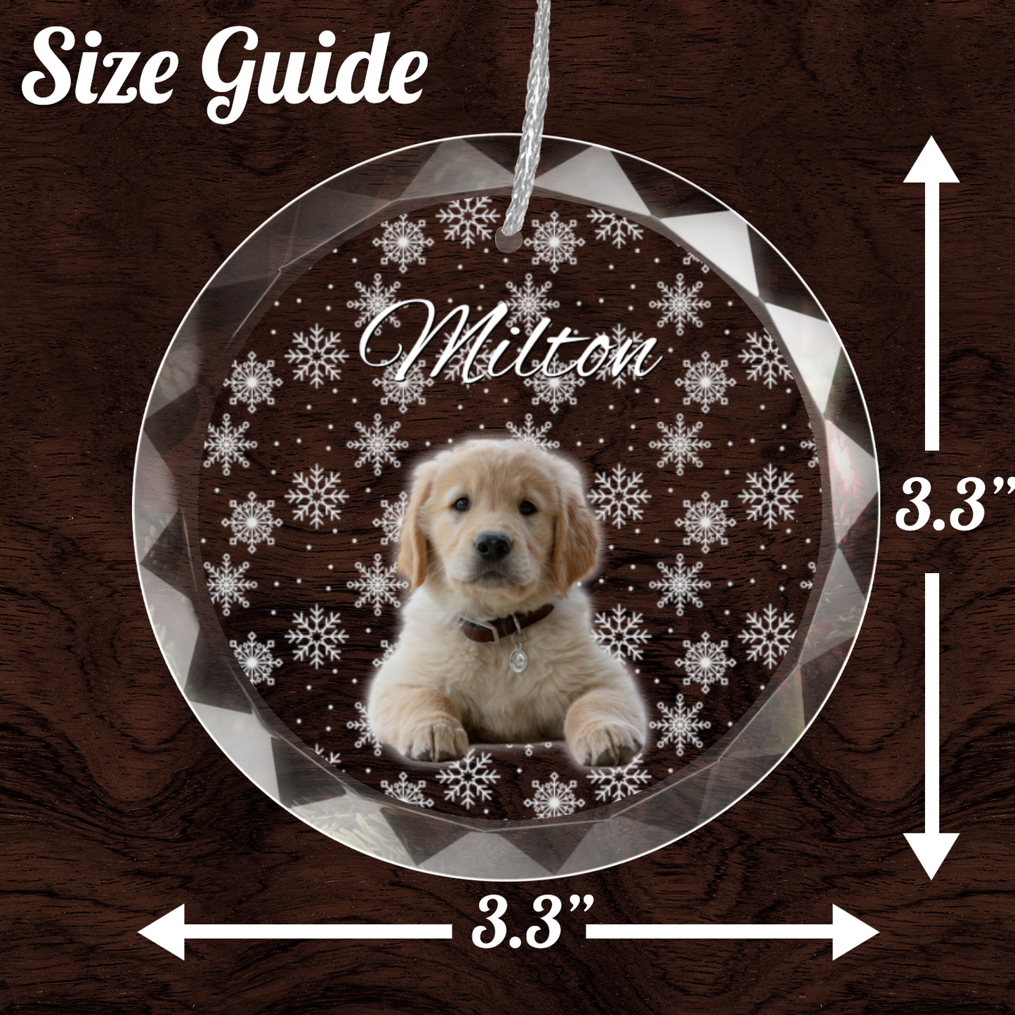 Personalized Puppy Picture Ornament