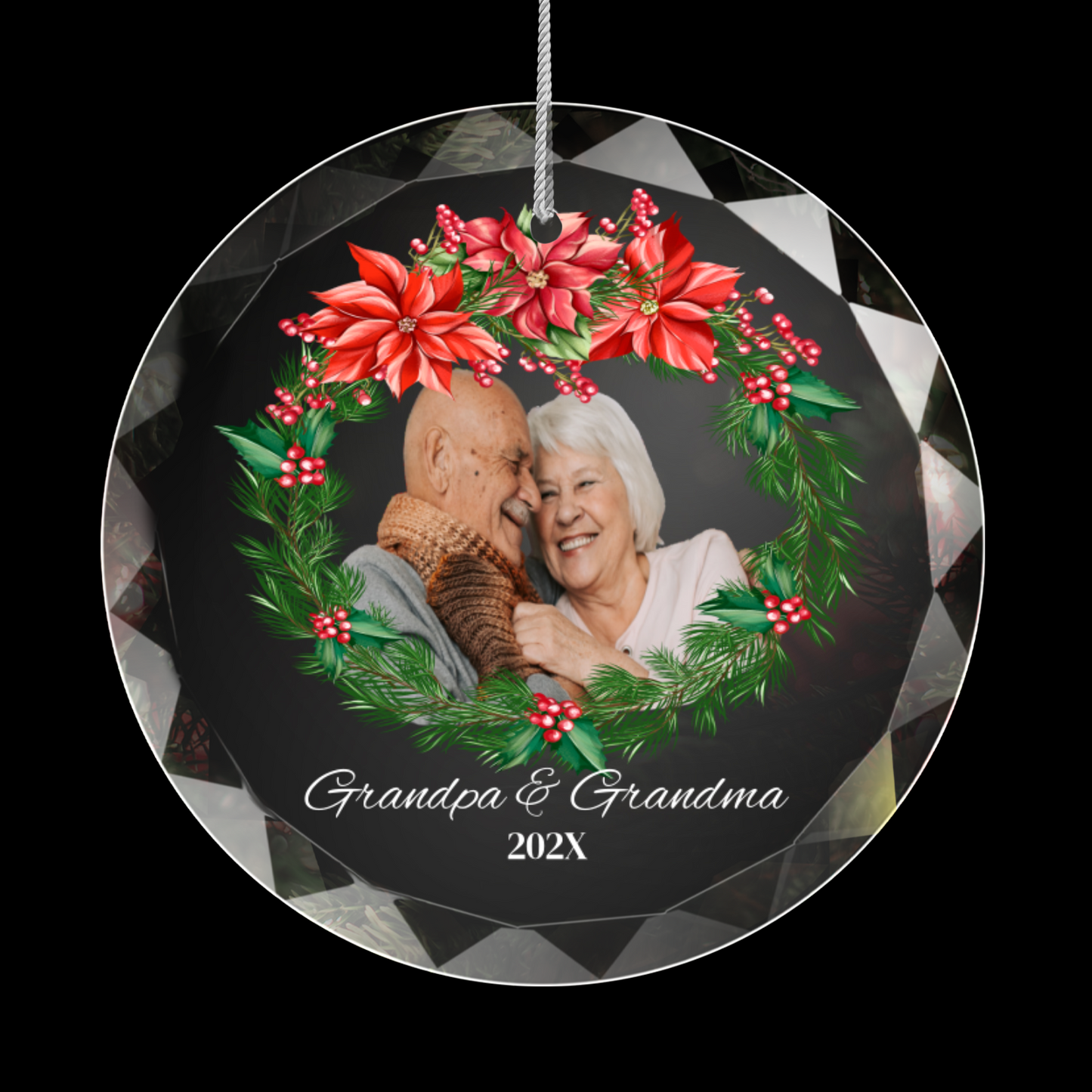 Grandma & Grandpa Picture Ornament