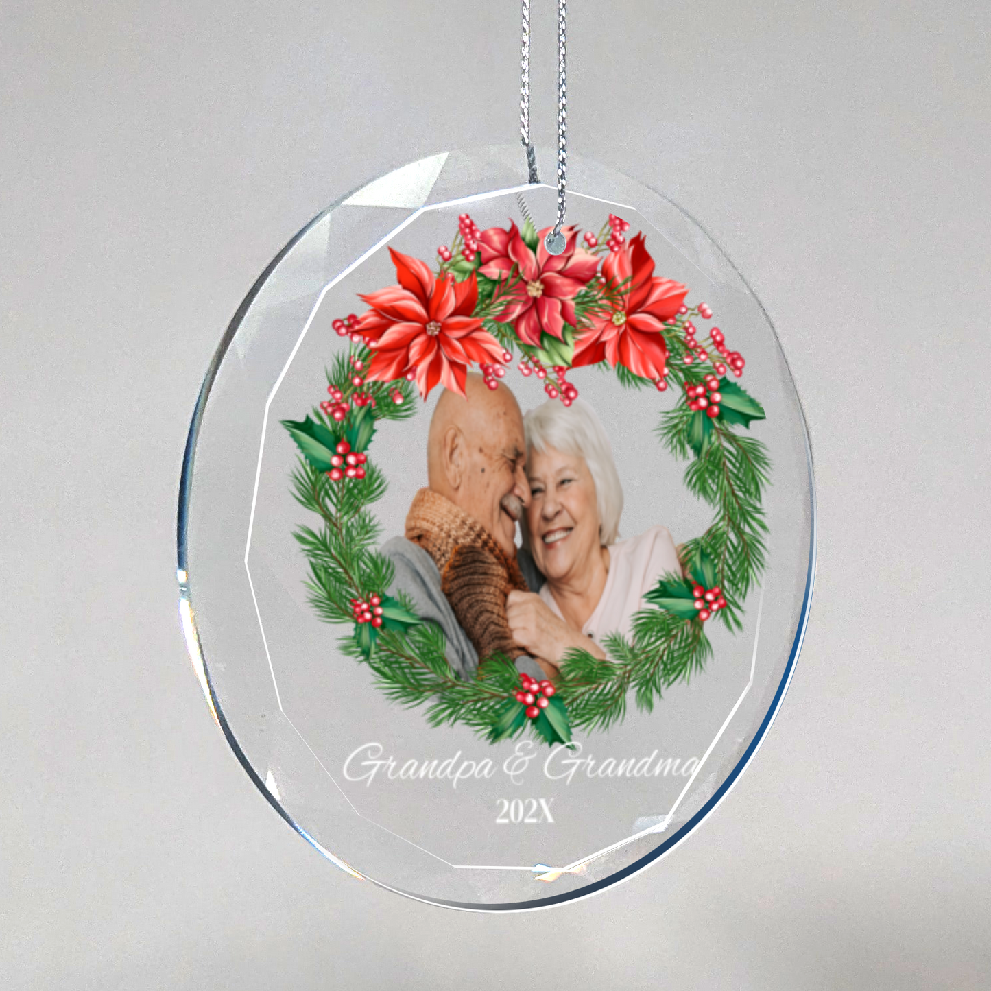 Grandma & Grandpa Picture Ornament