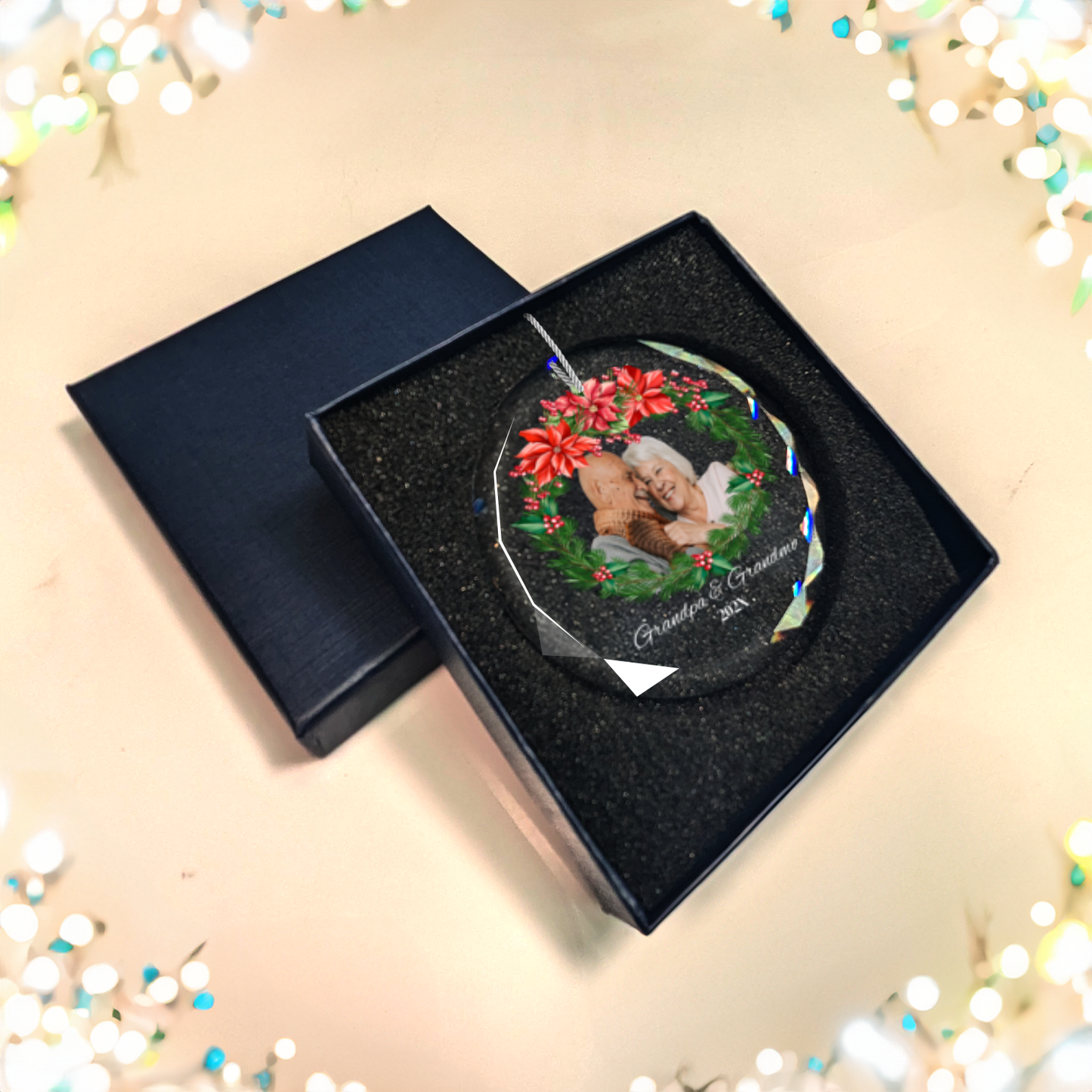 Grandma & Grandpa Picture Ornament