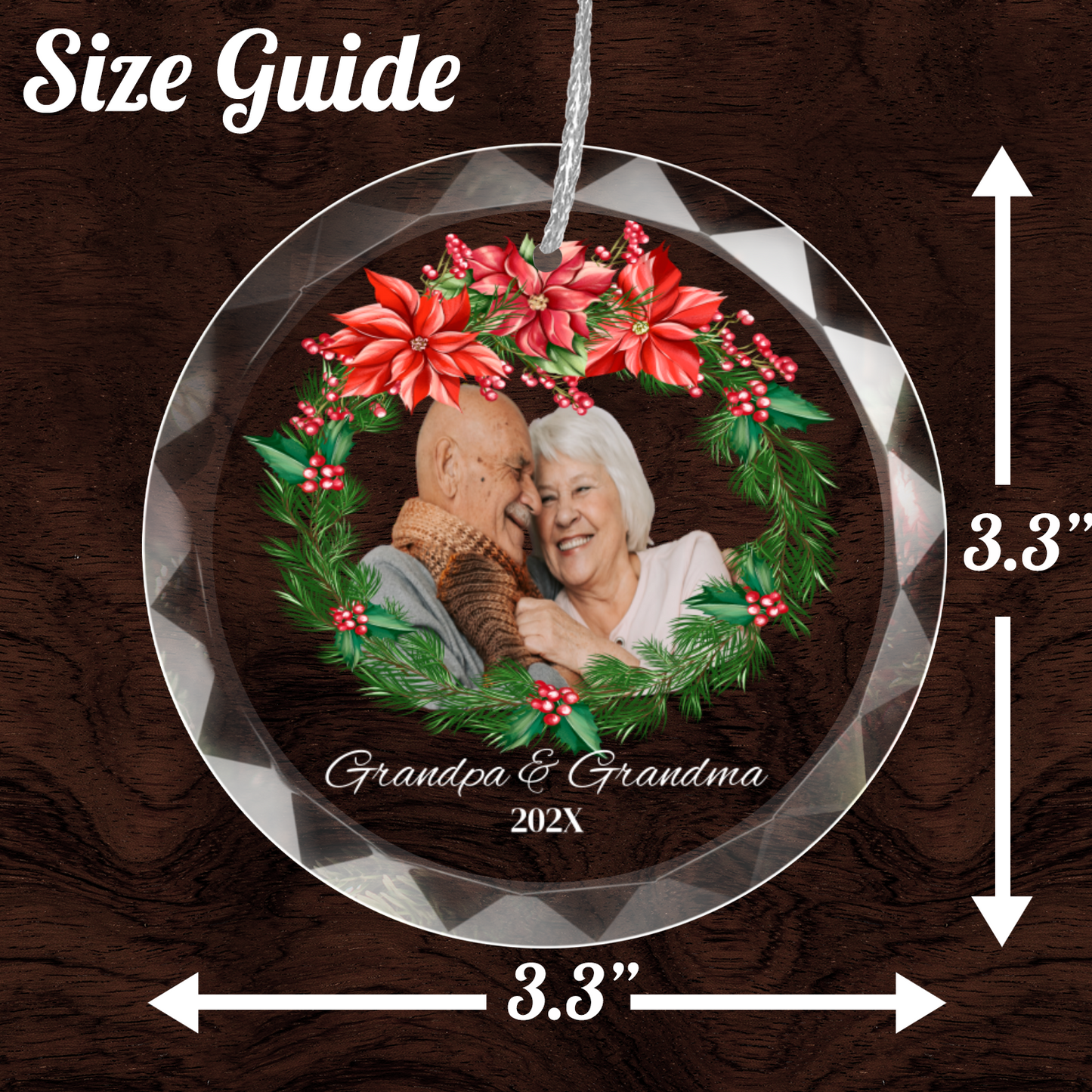 Grandma & Grandpa Picture Ornament