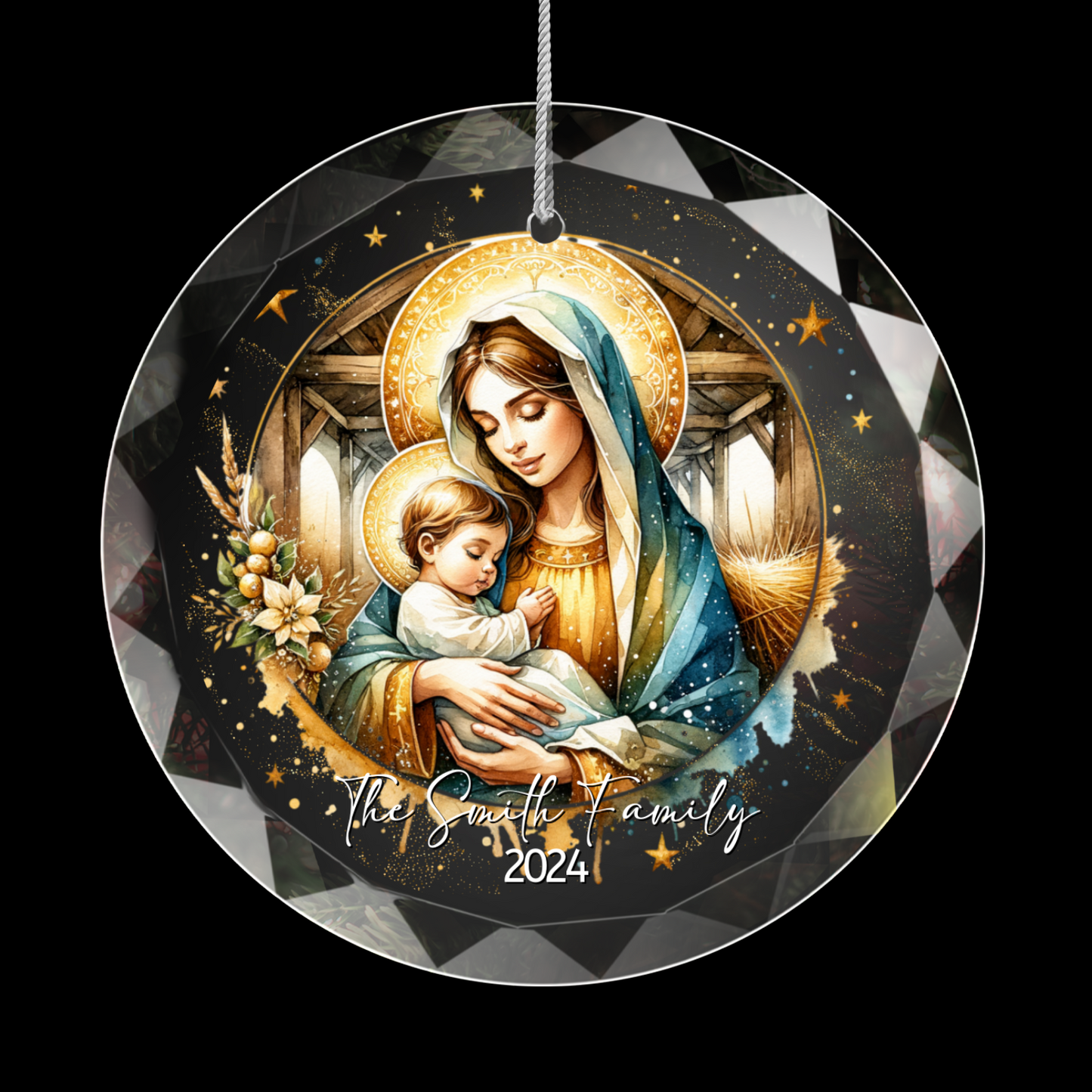 Mary and Baby Jesus Nativity Ornament