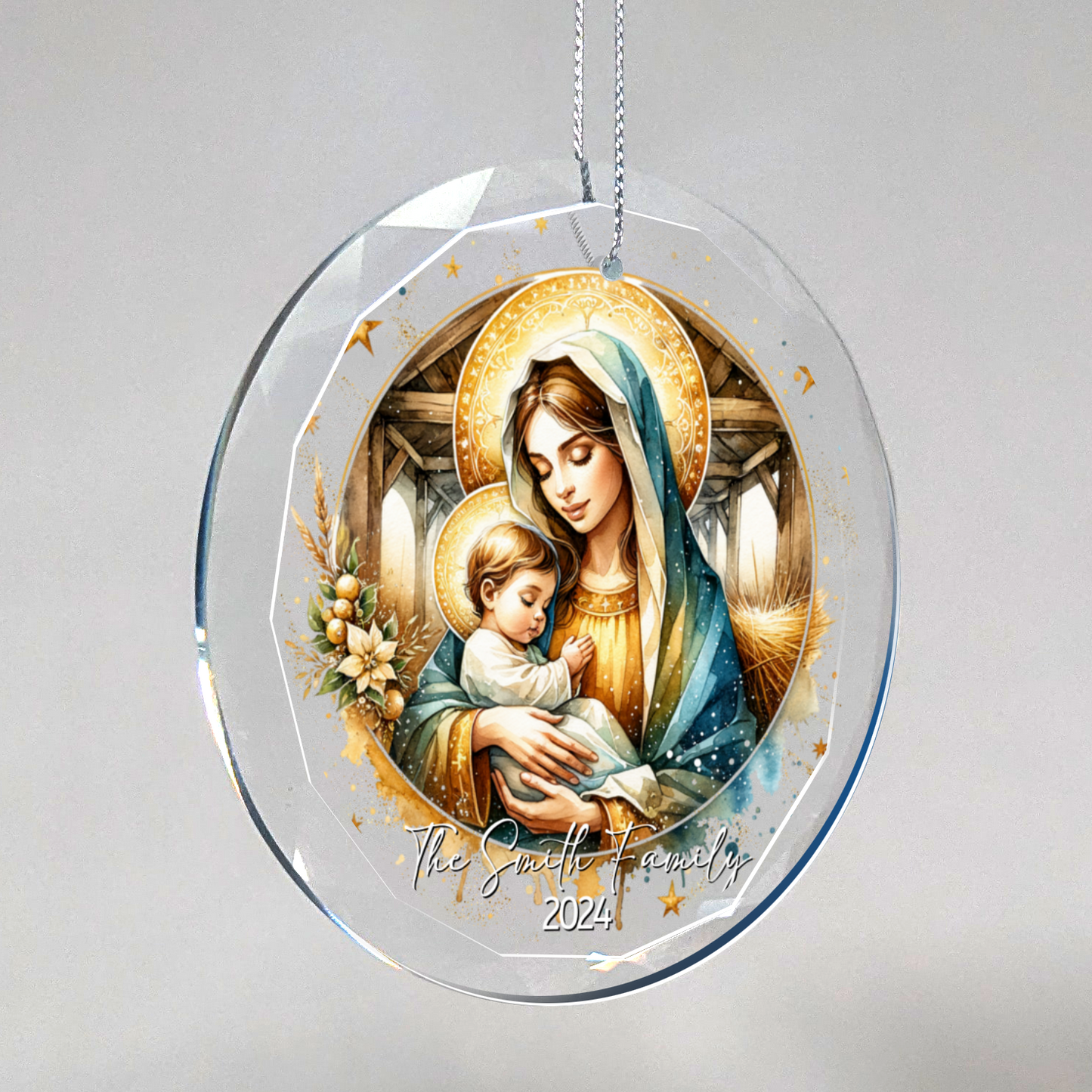 Mary and Baby Jesus Nativity Ornament
