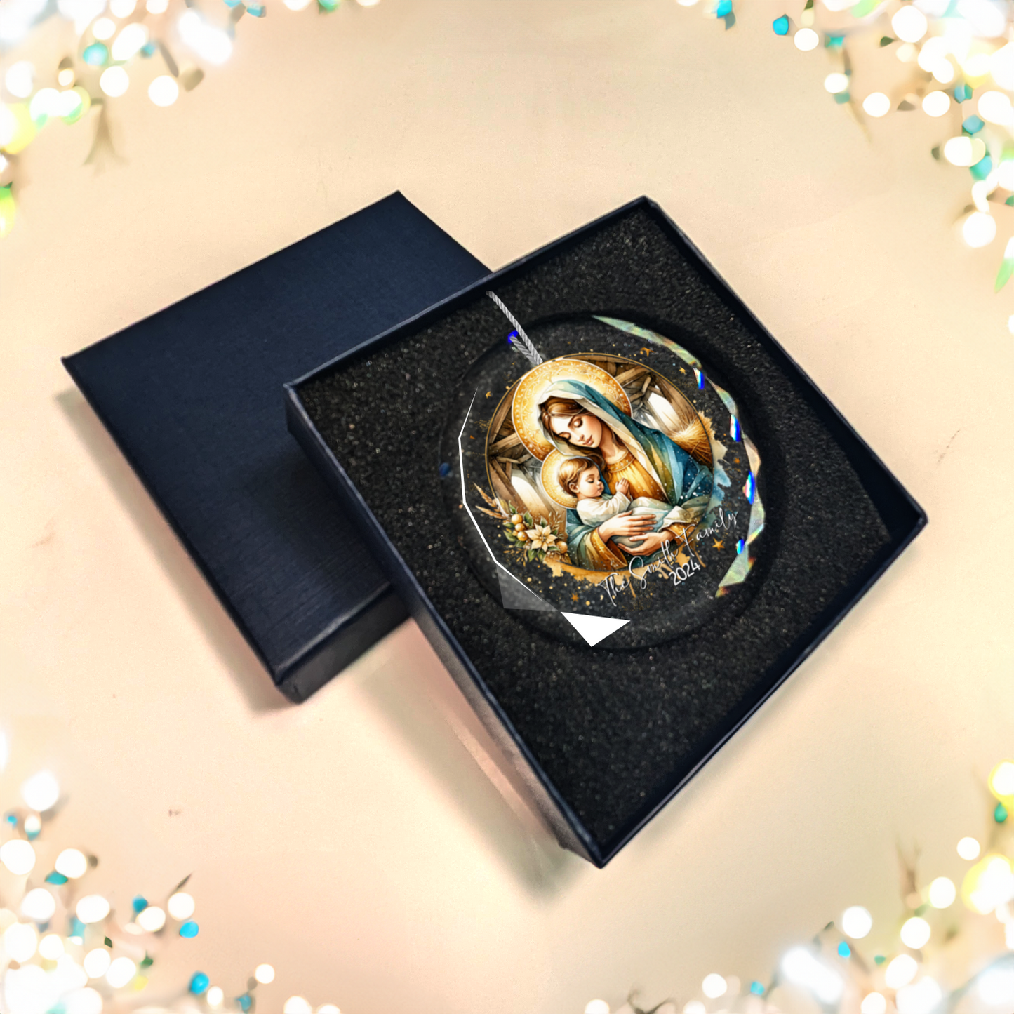 Mary and Baby Jesus Nativity Ornament