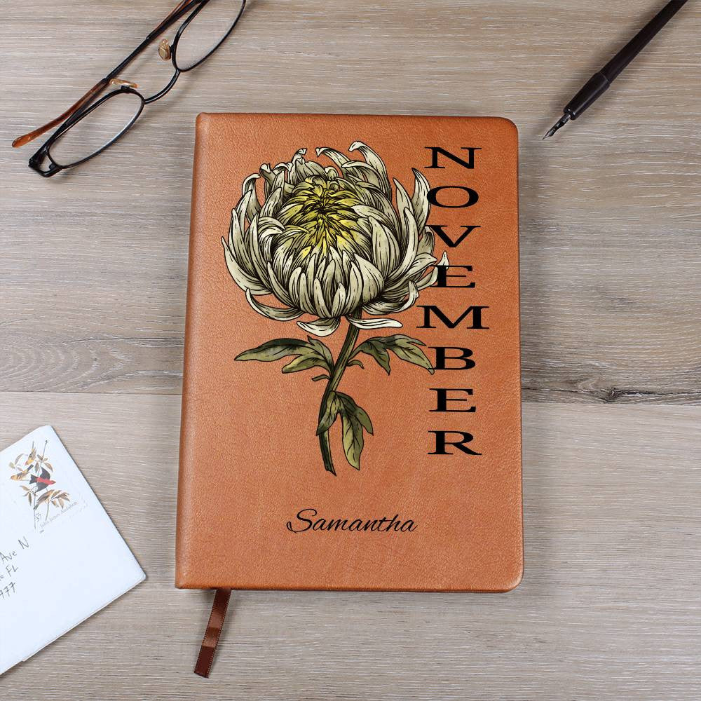 Birth Flower Personalized Journal