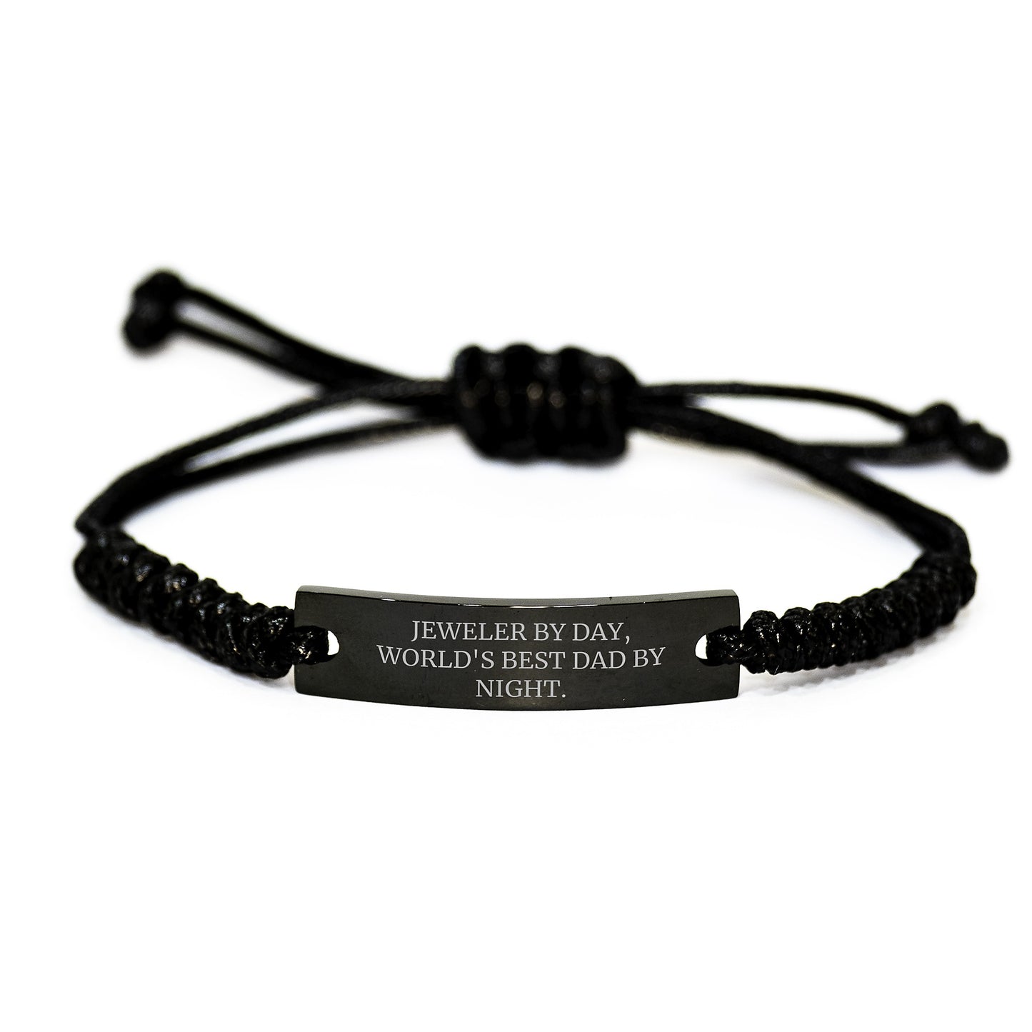 Jeweler Gifts by Day, Rope Bracelet Worn with Proud by Night for Graduation - Gifts from Dad to Jeweler - Image 1