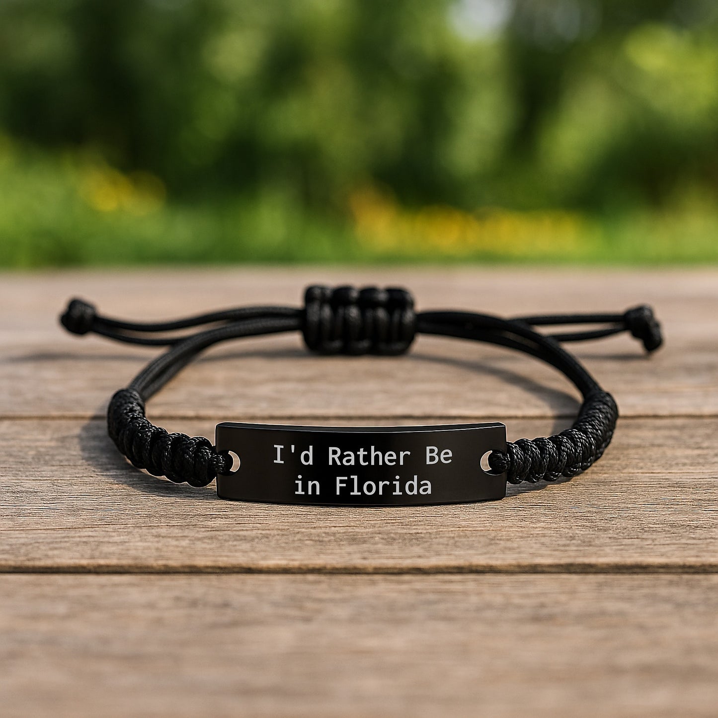 Florida Rope Bracelet 'I'd Rather Be In Florida' Funny Graduation Gift for Men or Women - Image 2